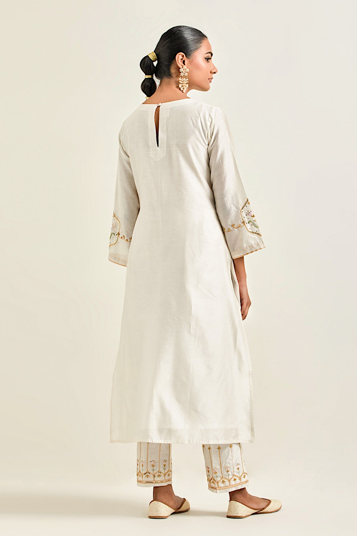 Off White Classic Kurta Set