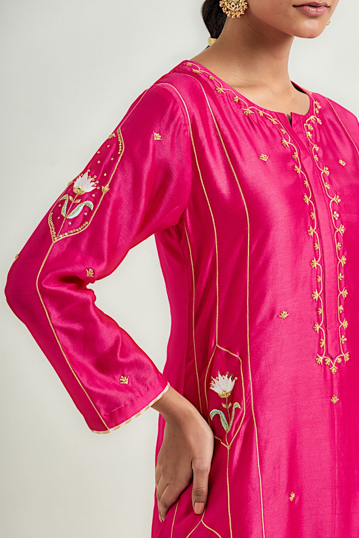 Fuchsia Classic Kurta Set