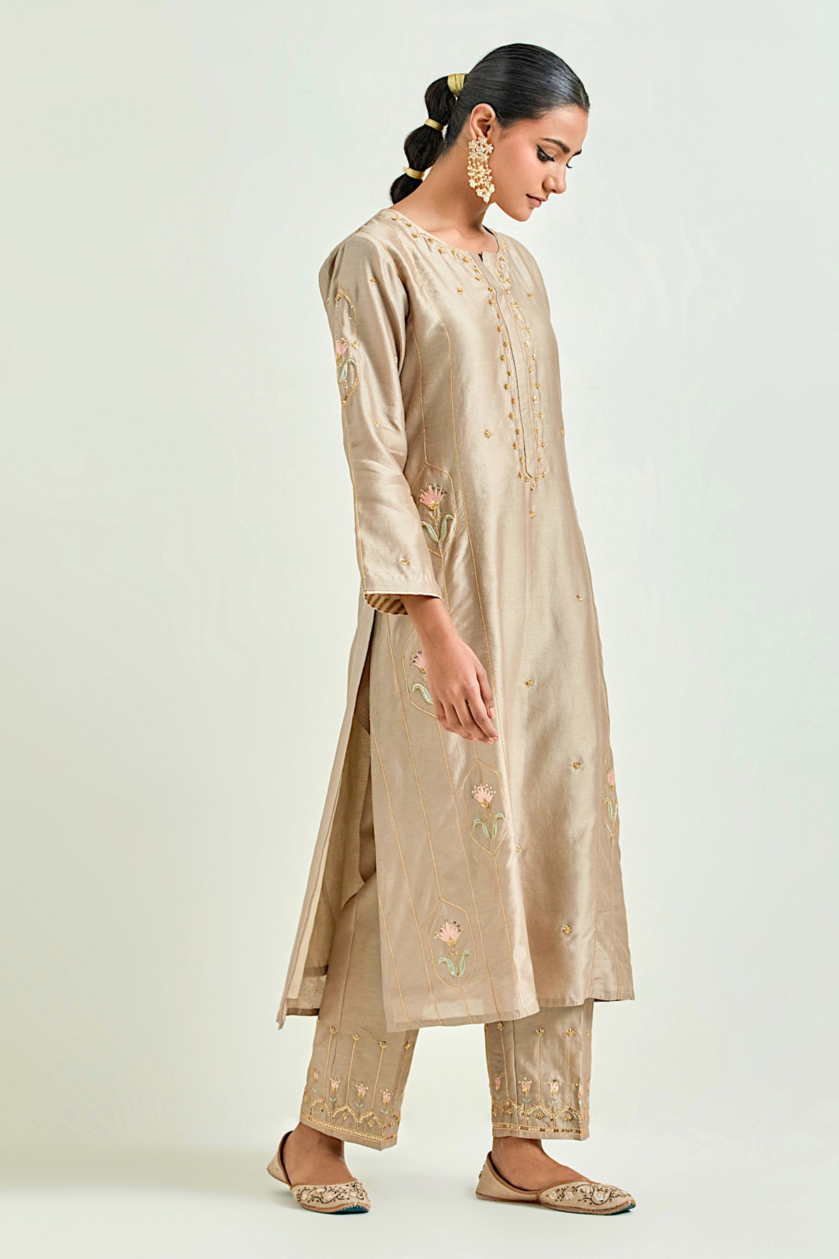 Brown Classic Kurta Set