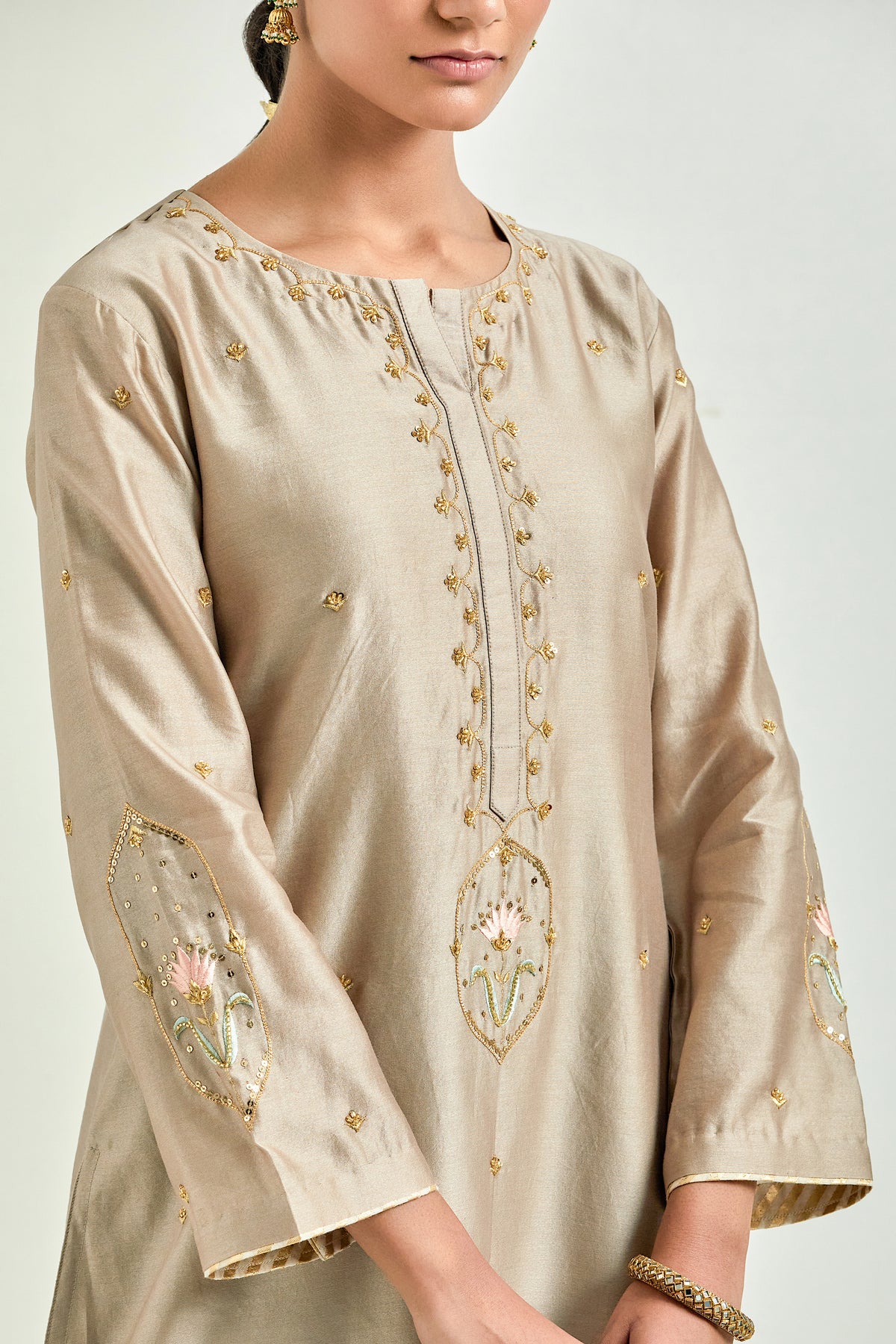 Brown Classic Kurta Set