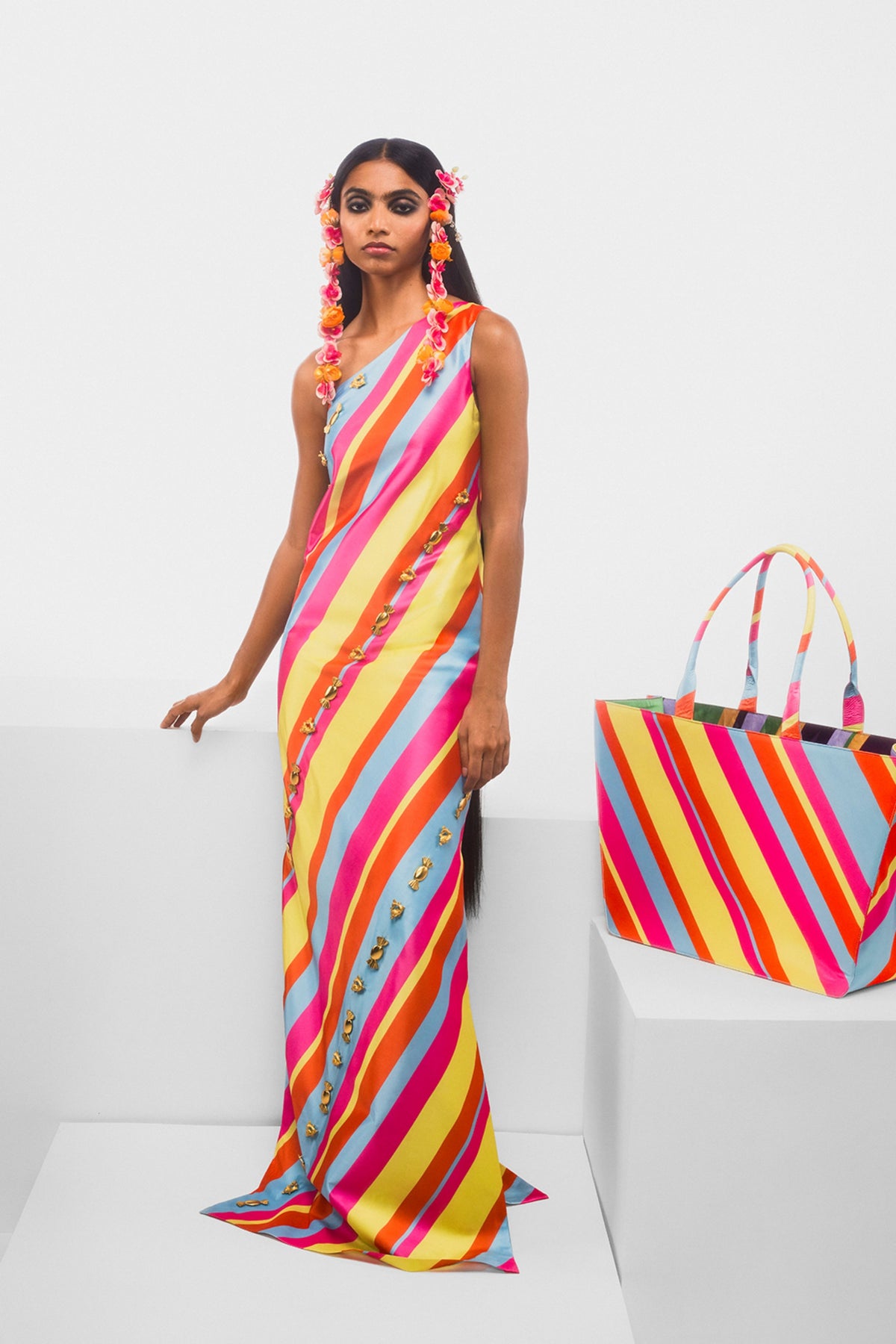 The Tutti Fruity Candy Stripe Dress