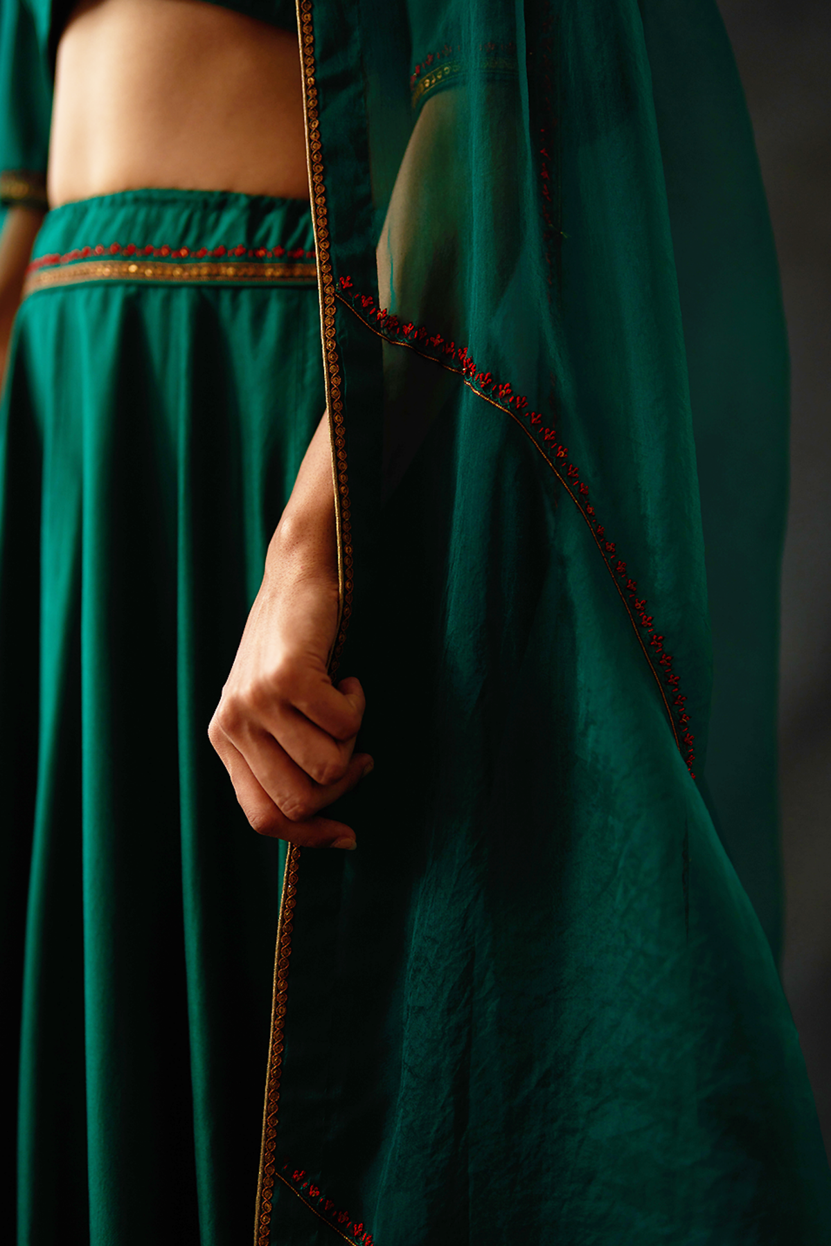 Emerald Lehenga Set