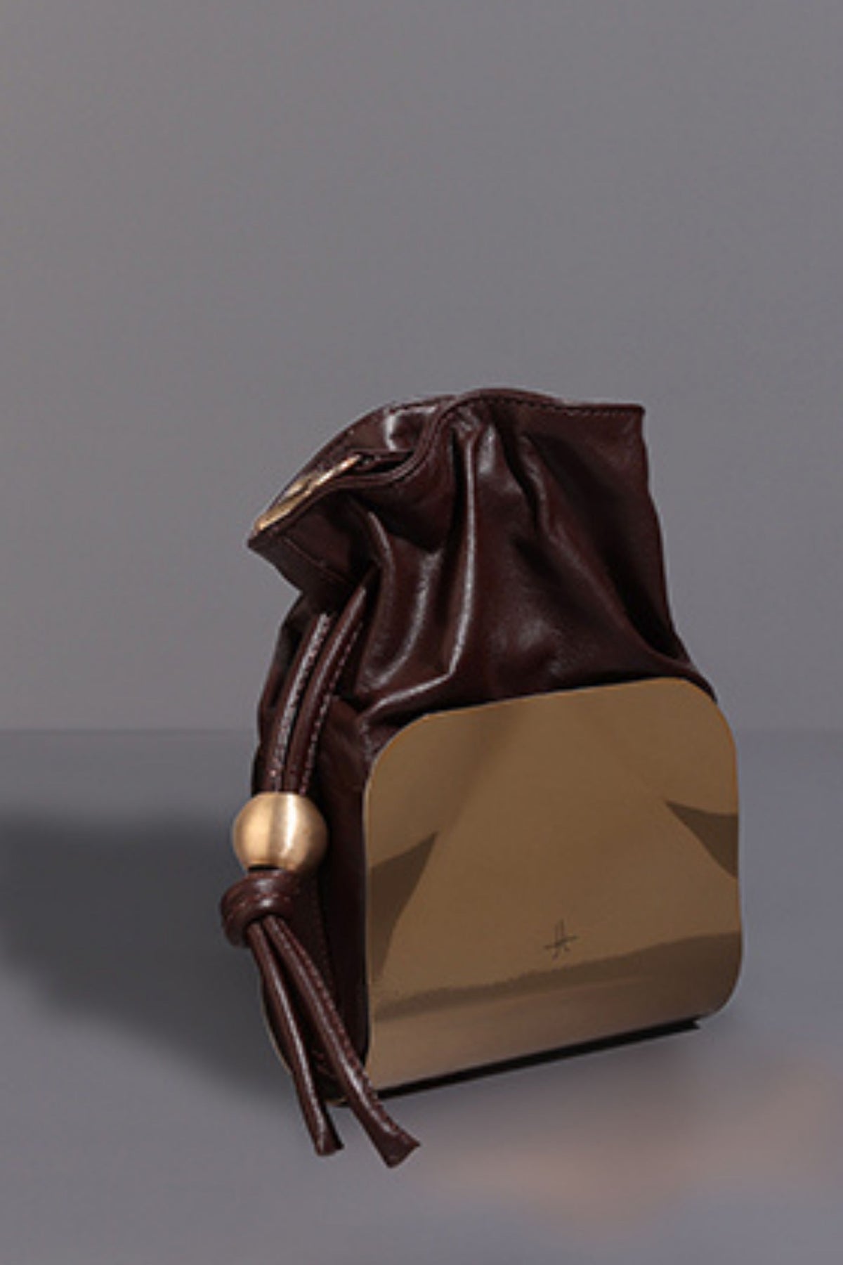 Moulded Leather Potli Bag