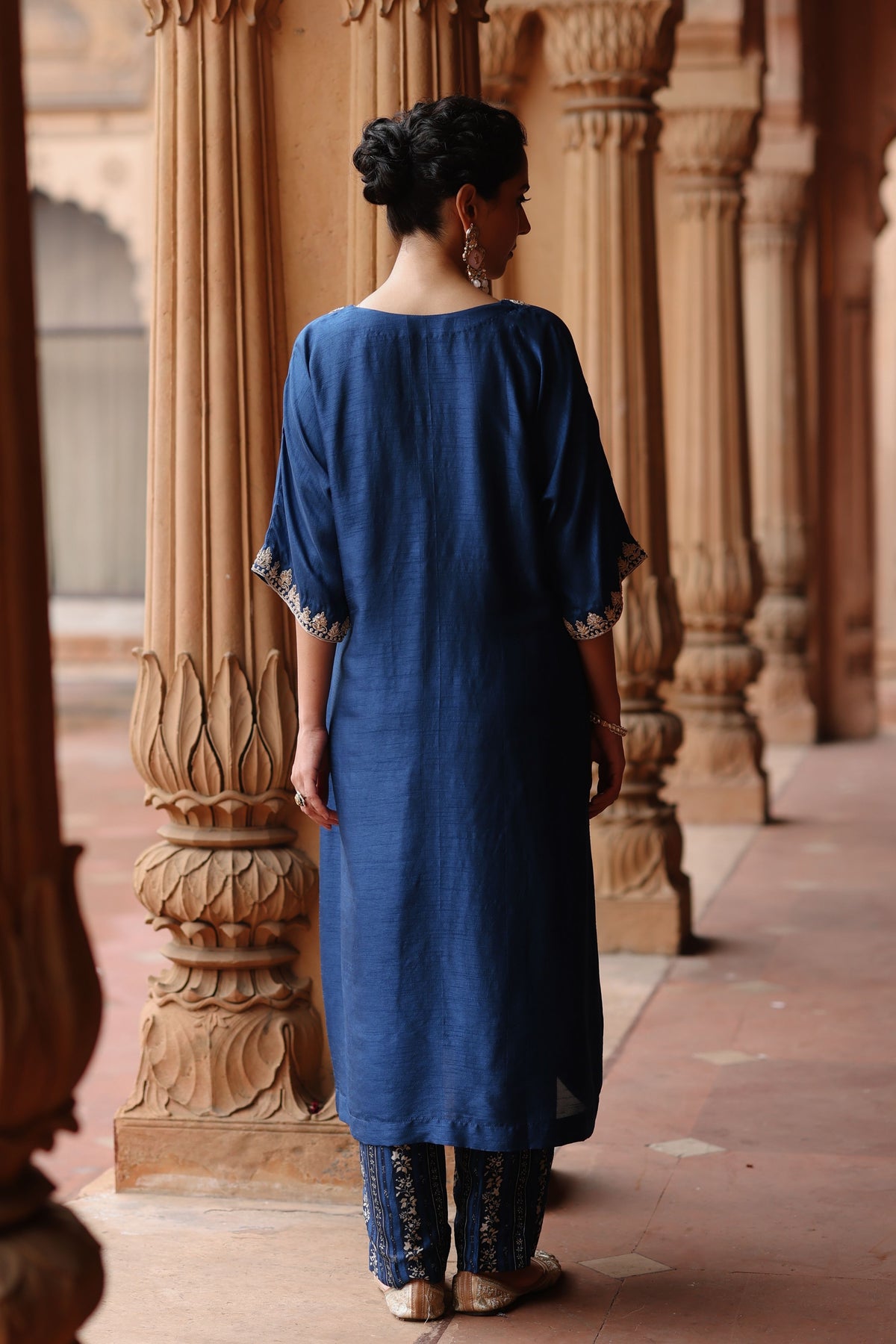 Solid Blue Kurta Set