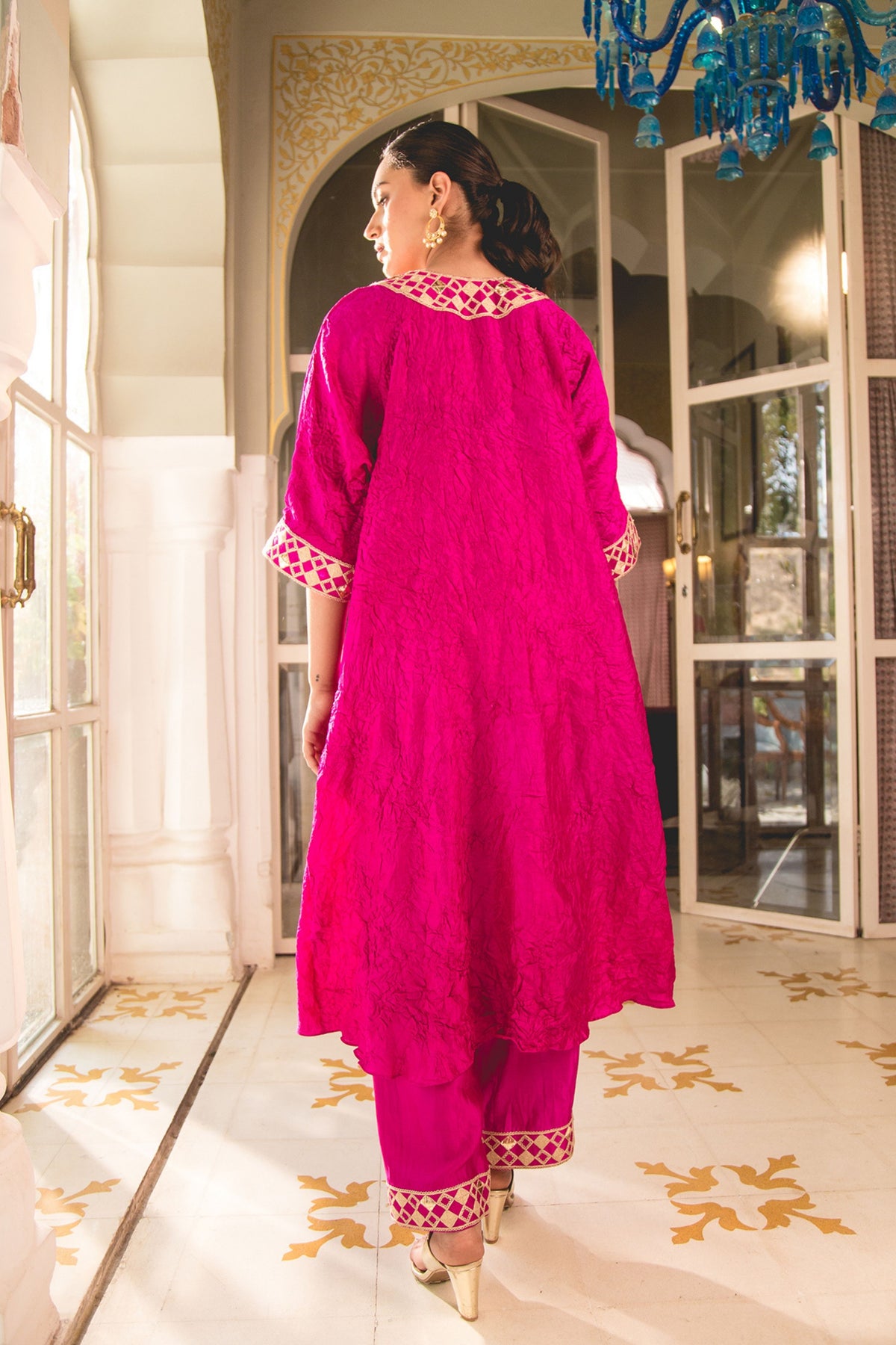 Magenta Kaftan Set