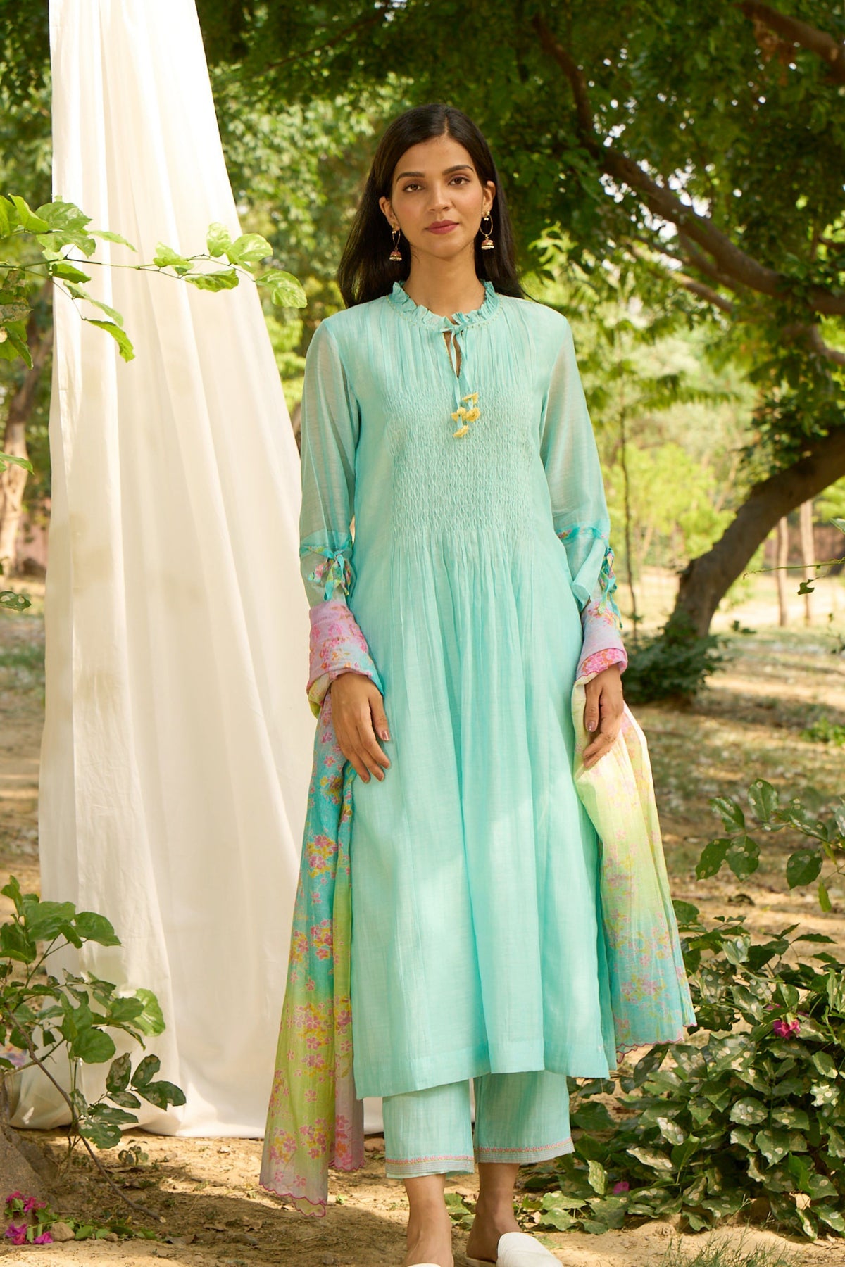 Turquoise Kurta Set