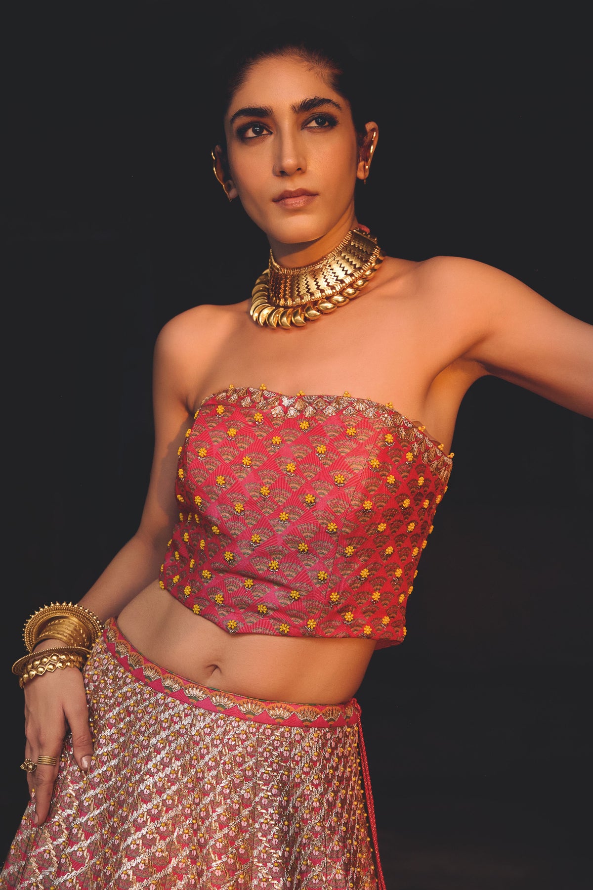 Iravati Lehenga Set in Pink