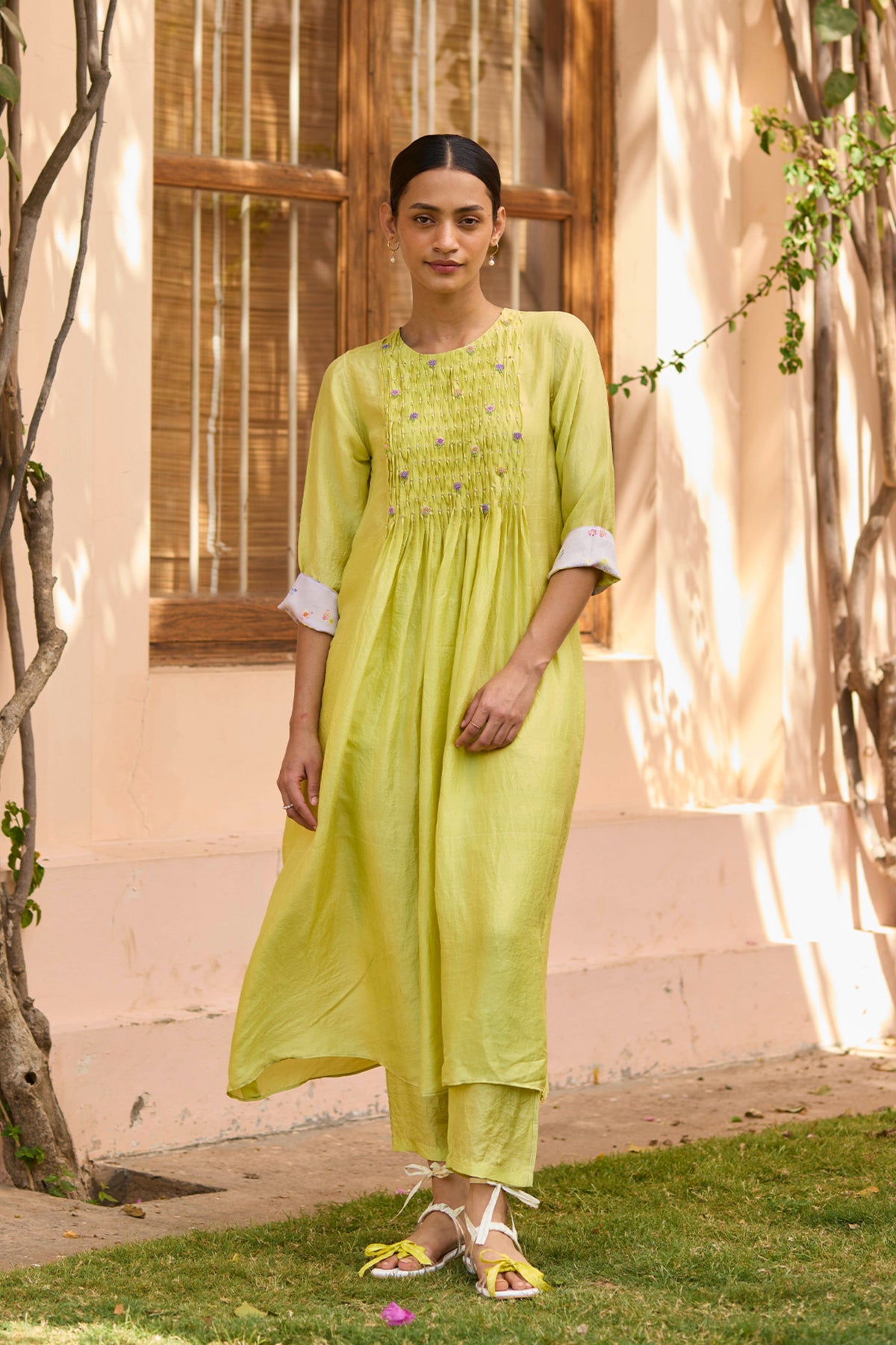 Radiant Lime Kurta Set