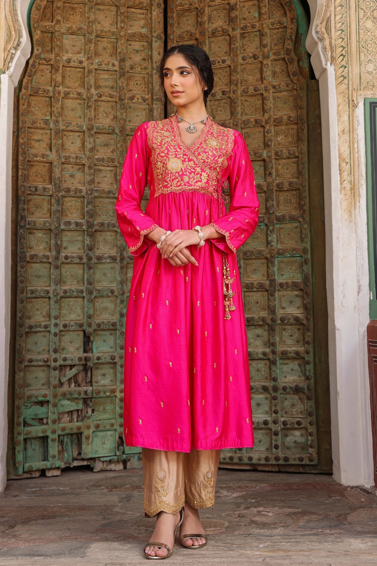 Riwayat Overlap Frockstyle Kurta Set