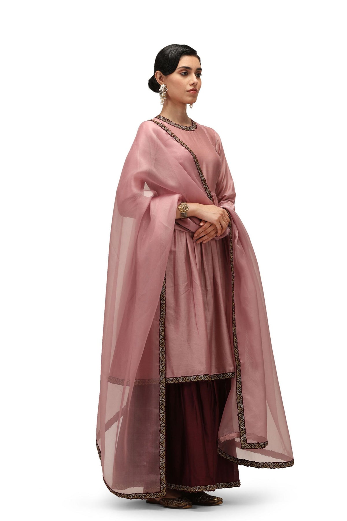 Ojaswini pink Kurta Set