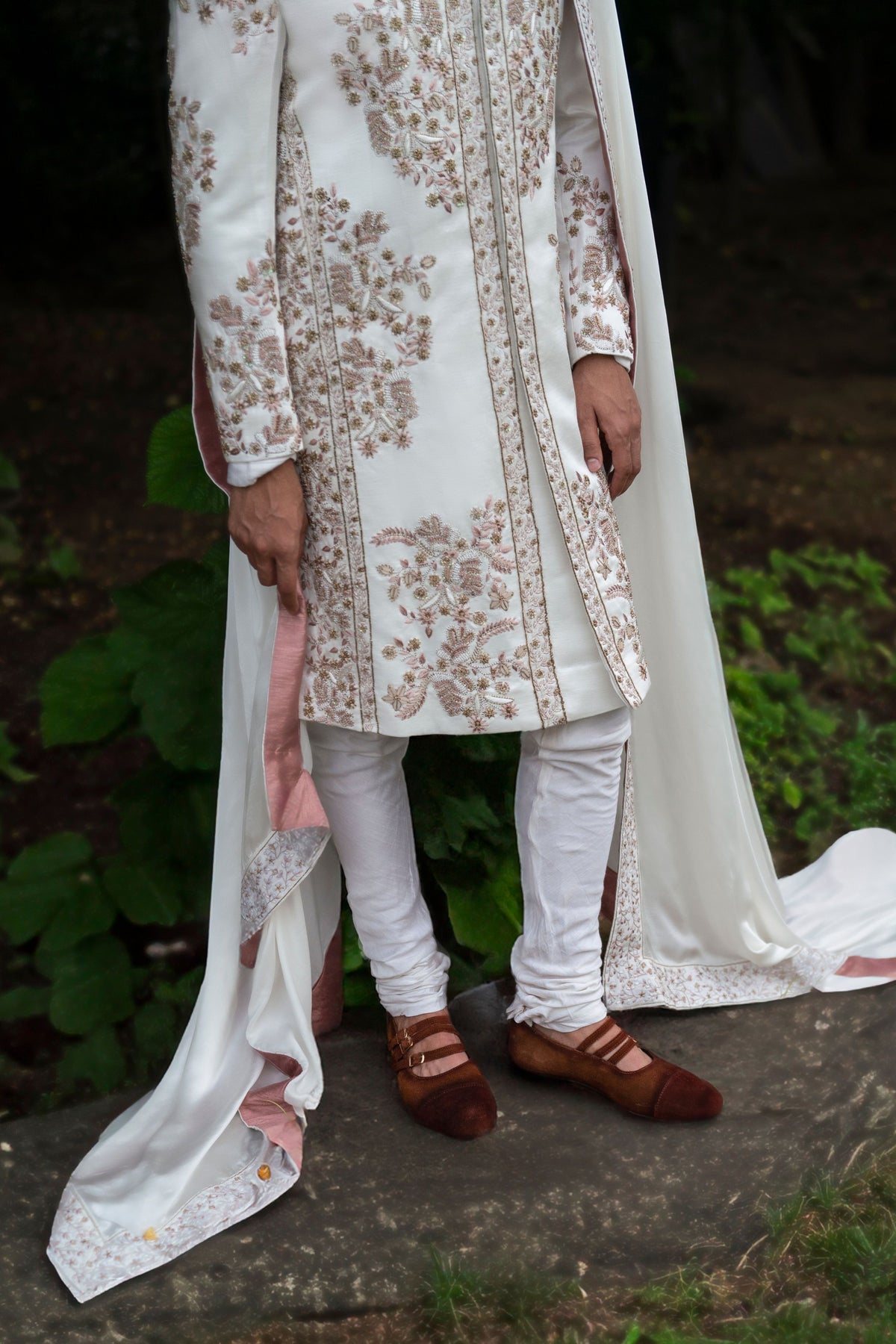 Ivory Fleur Sherwani Set