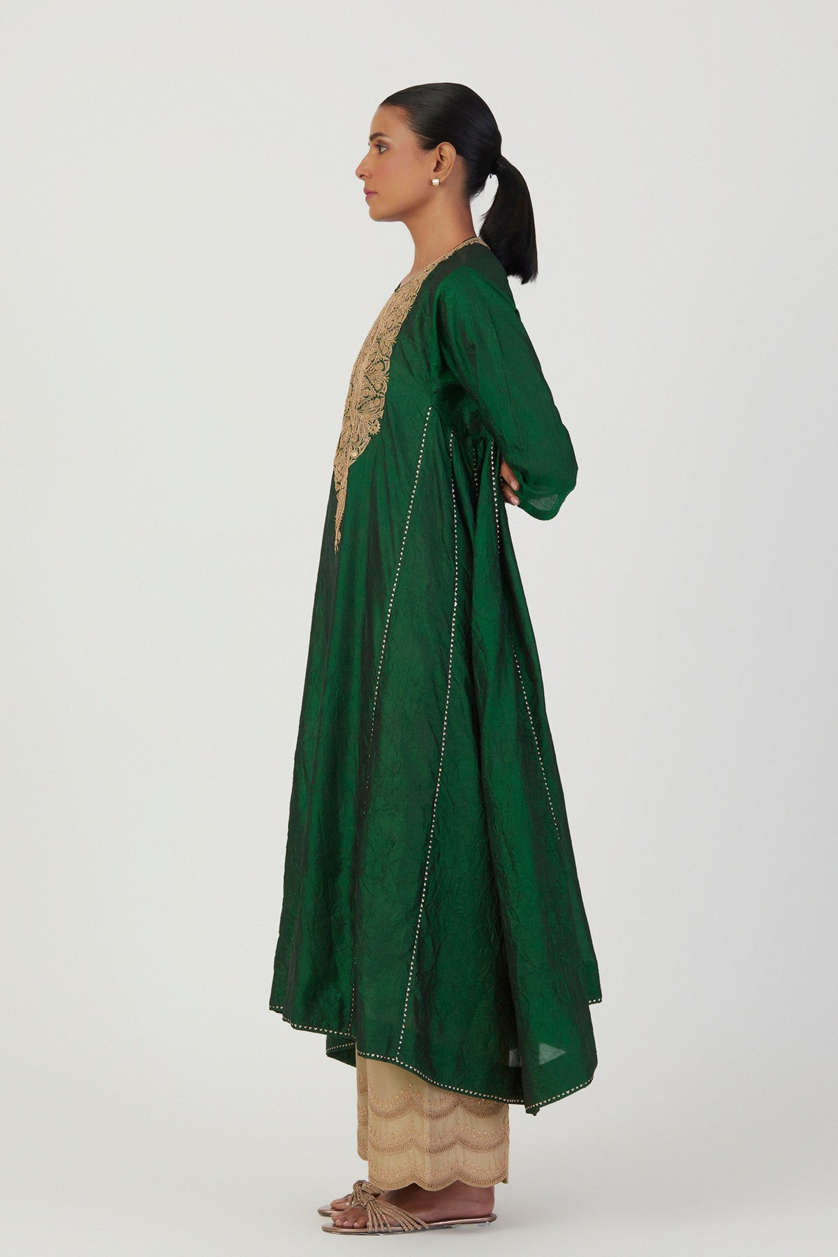 Smita Dark Green Kurta &amp; Pant