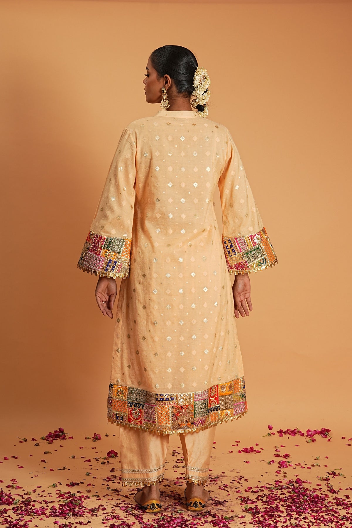 Peach Kurta Set