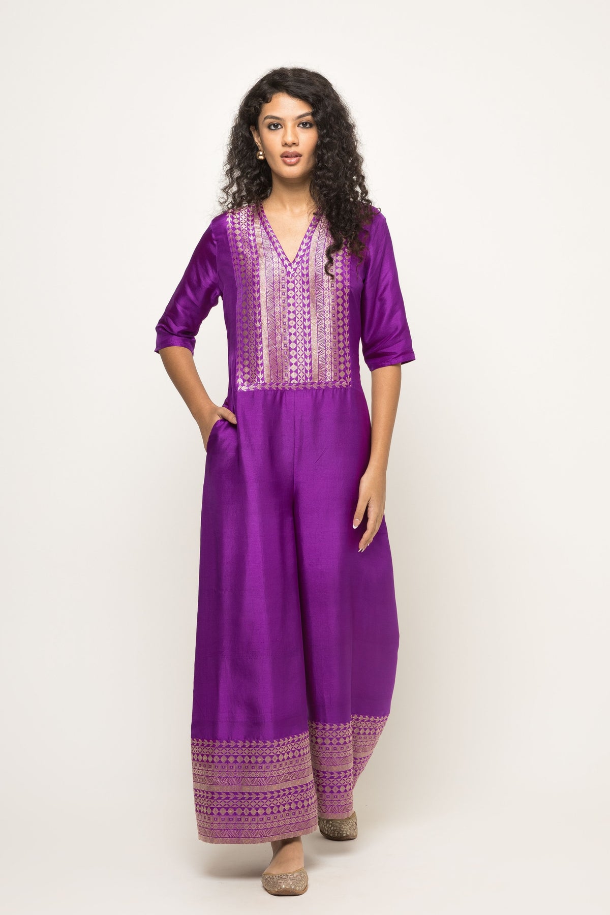 Sayra Statement Purple Jumpsuit