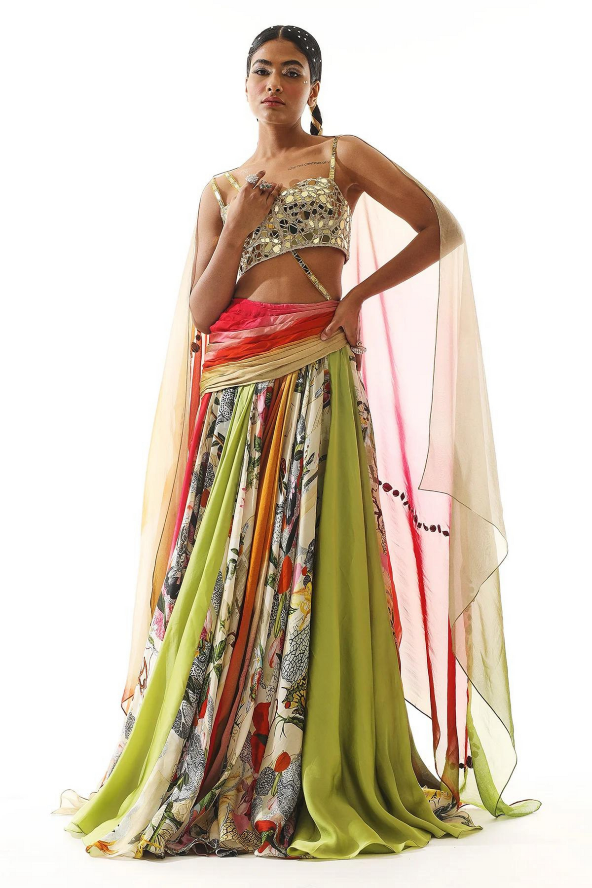 Usha Multi Layred Lehenga Set