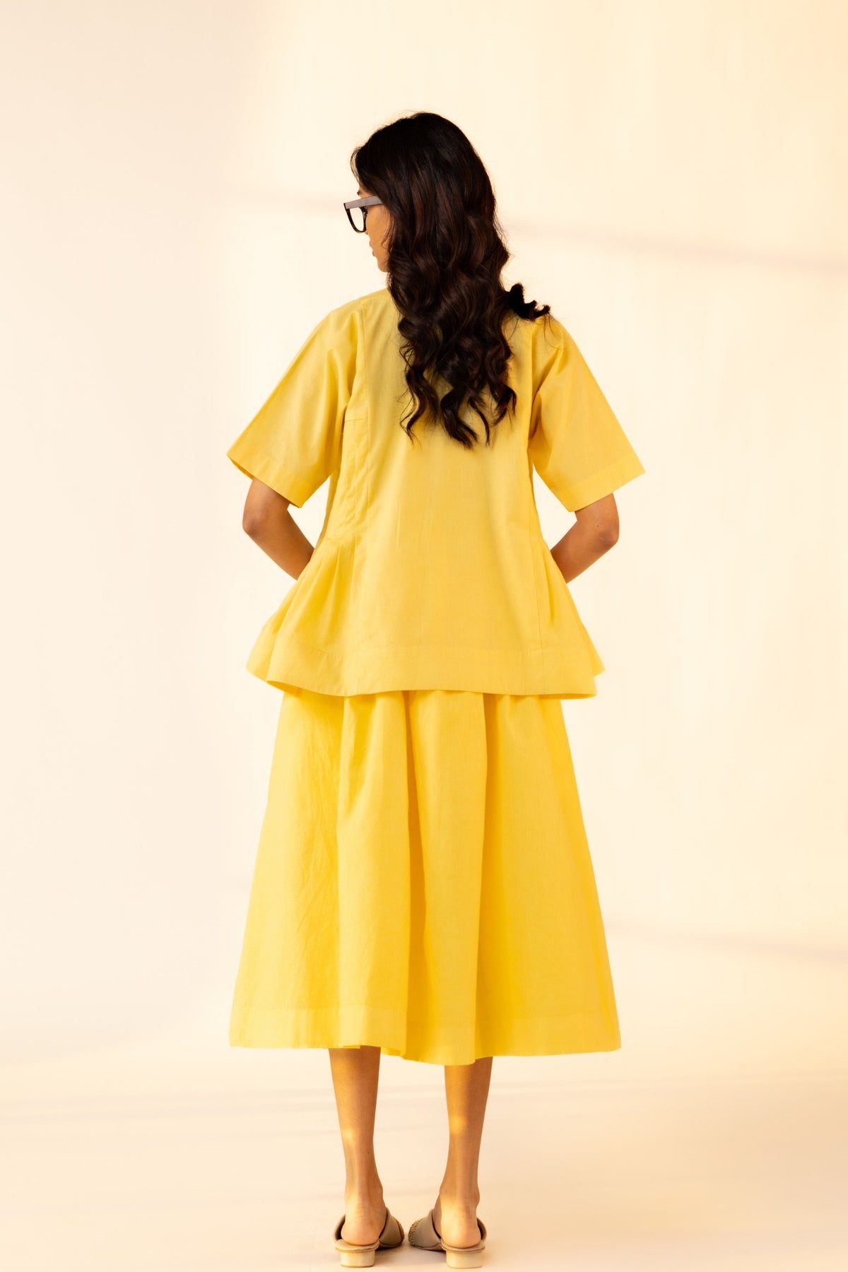 Yellow Peasant Co-ord Set