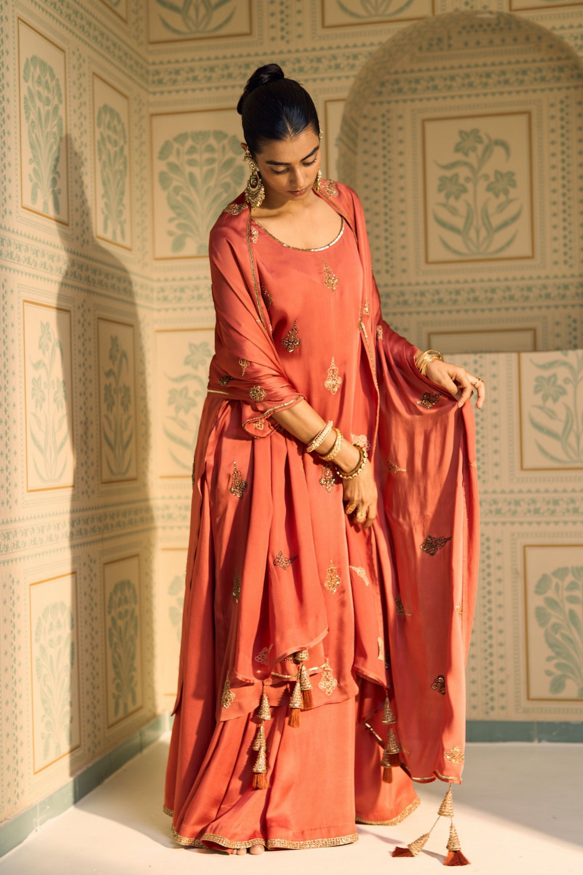 Orange Chavi Dupatta