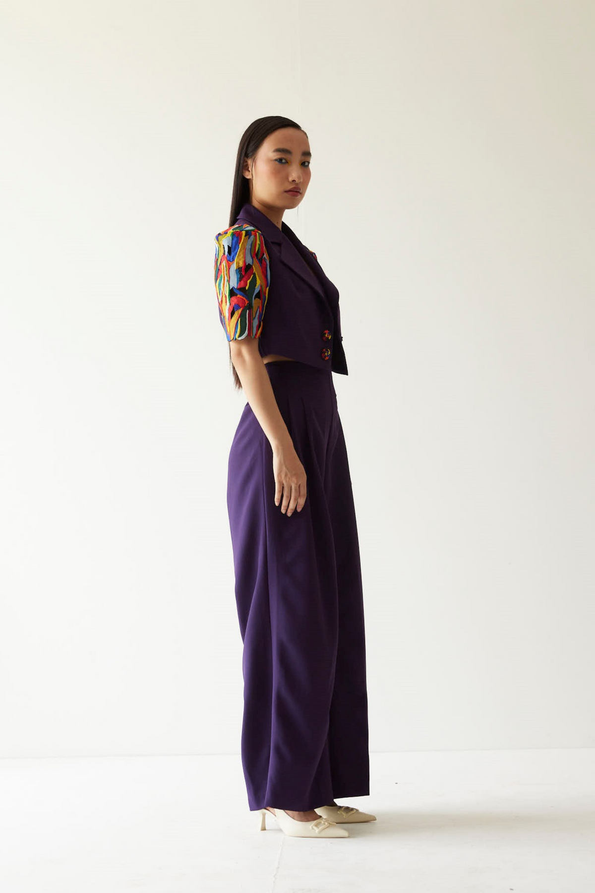 Purple Paint Stain Co-ord Set