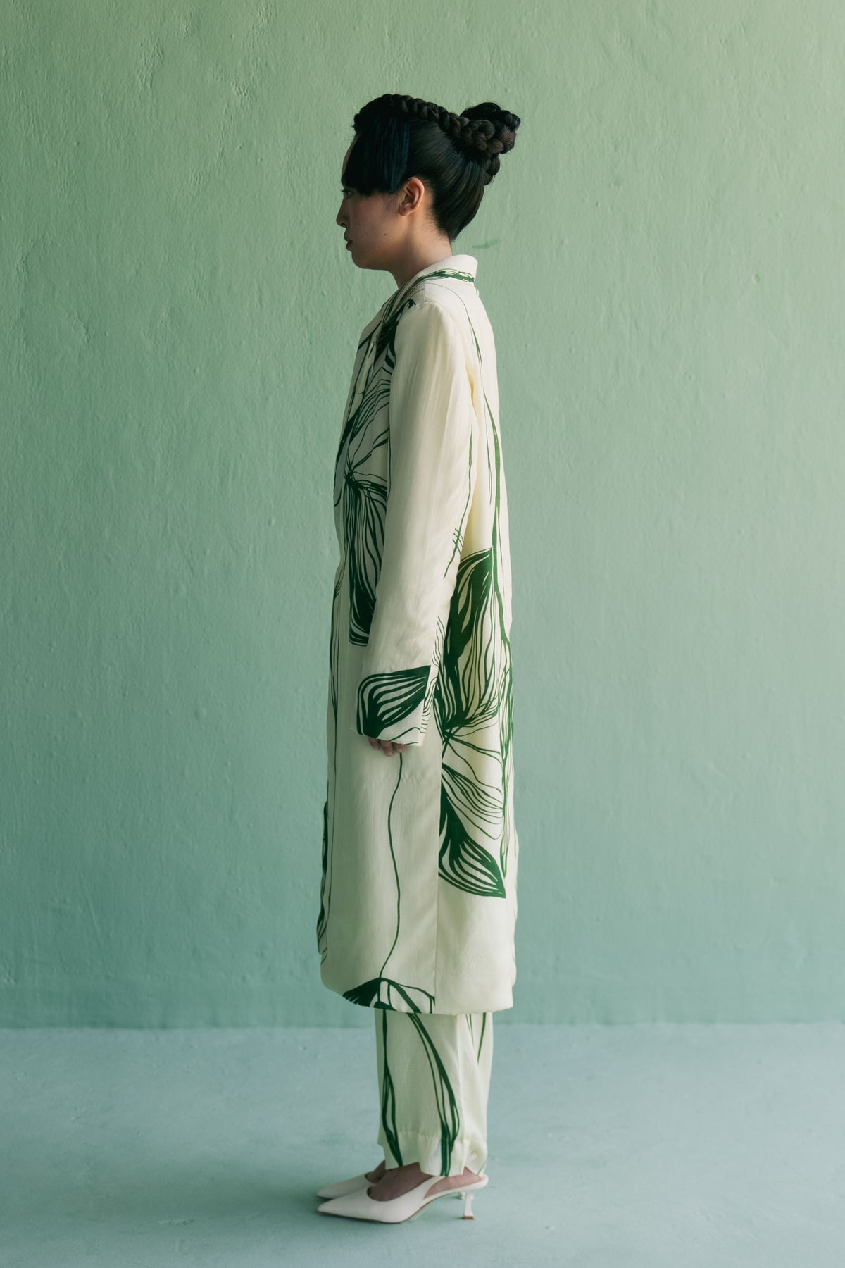 Green Lines Trench Set