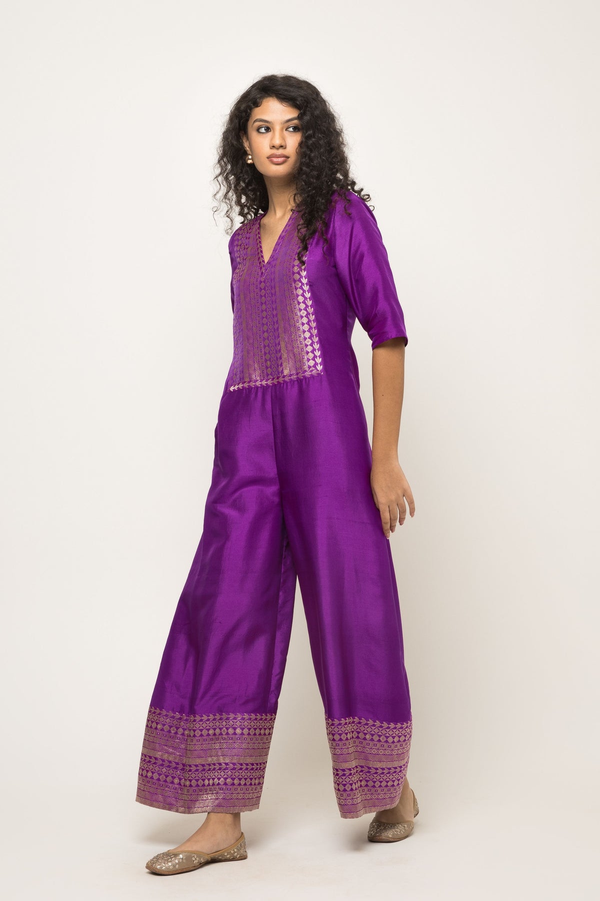 Sayra Statement Purple Jumpsuit