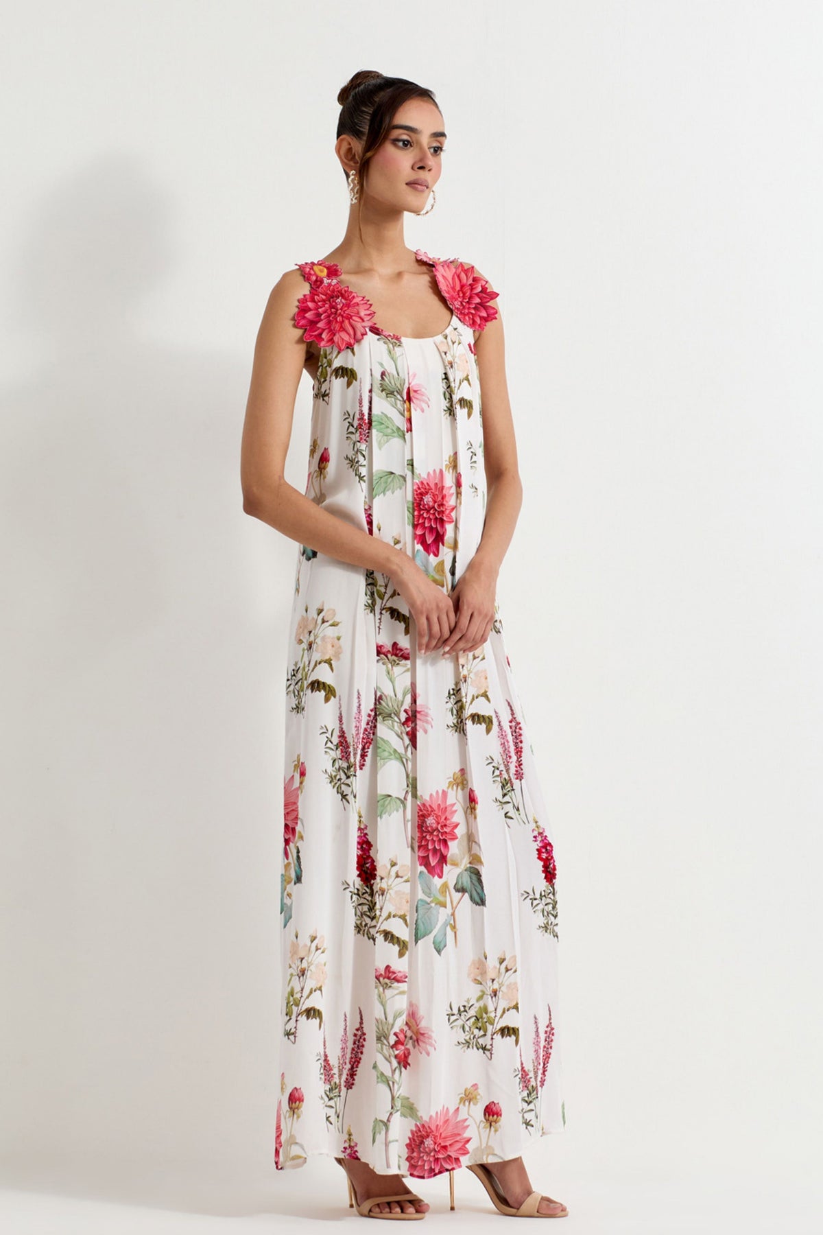 3d Floral Embroidery Dress