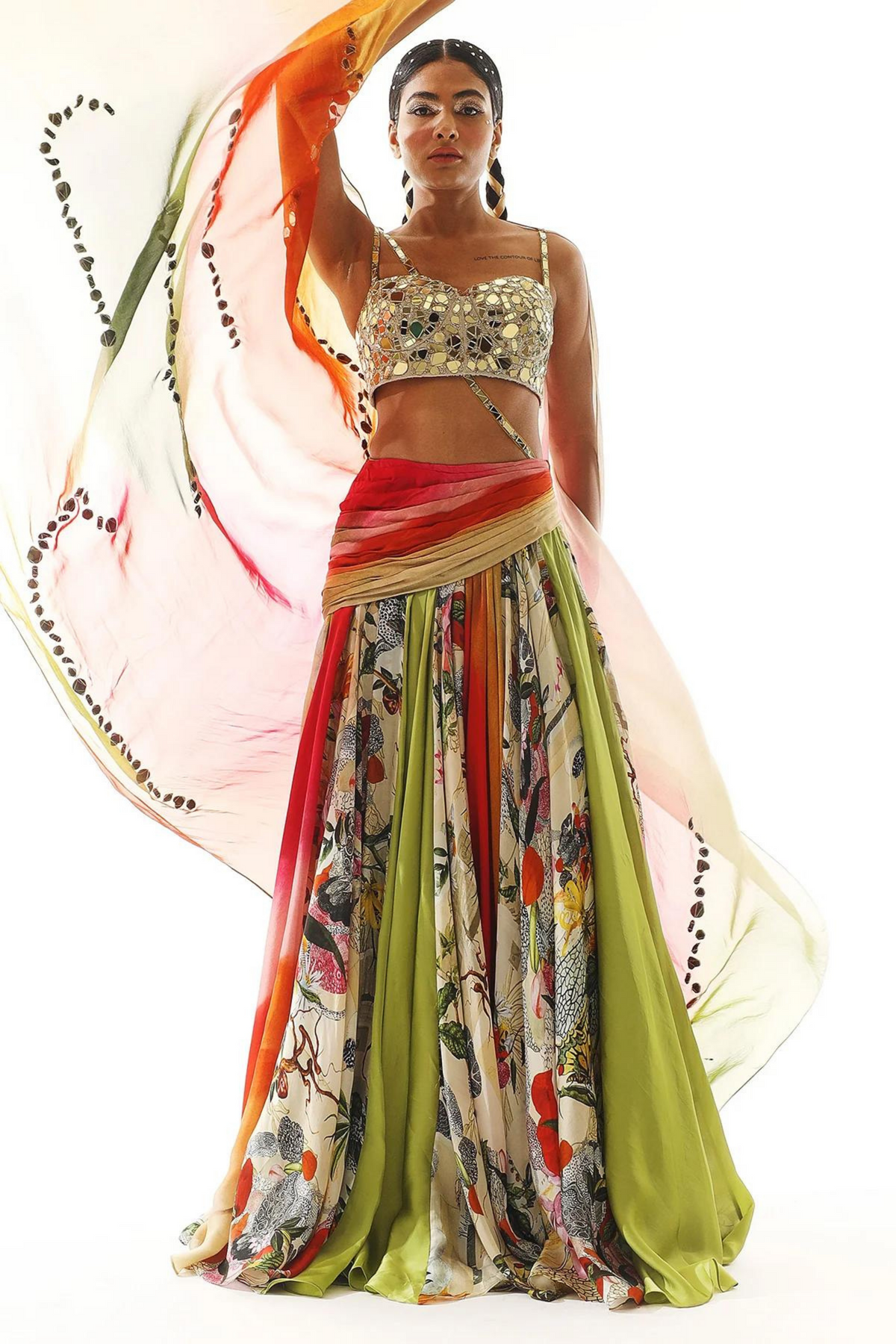 Usha Multi Layred Lehenga Set