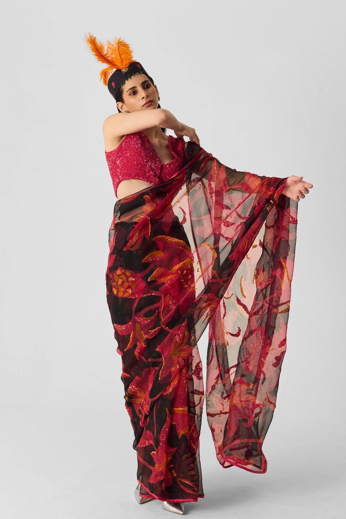 Lian Embroidered Saree