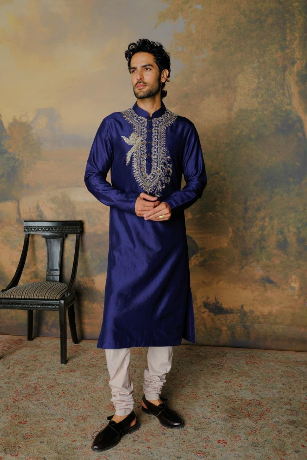 Purple Kurta Set