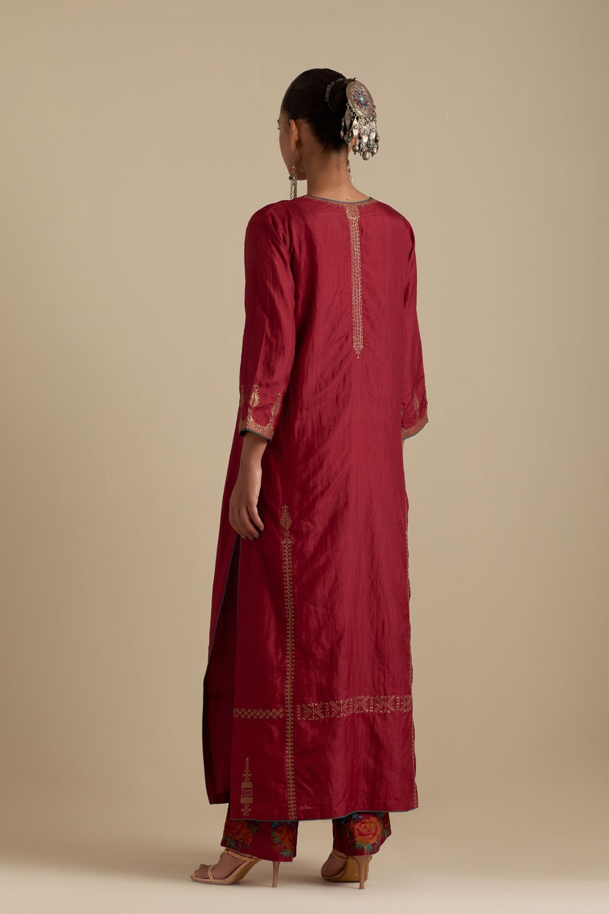 Barn Red Kurta Set