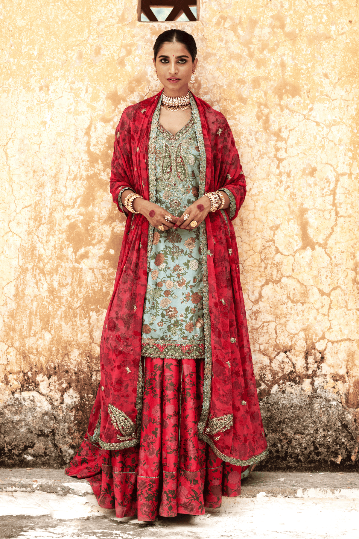 Mul Silk Regal Bridal Sharara