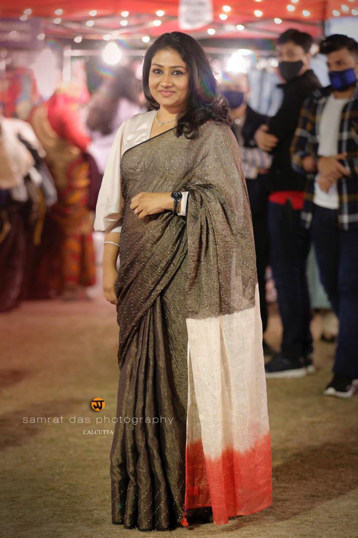 Black Anjori Saree