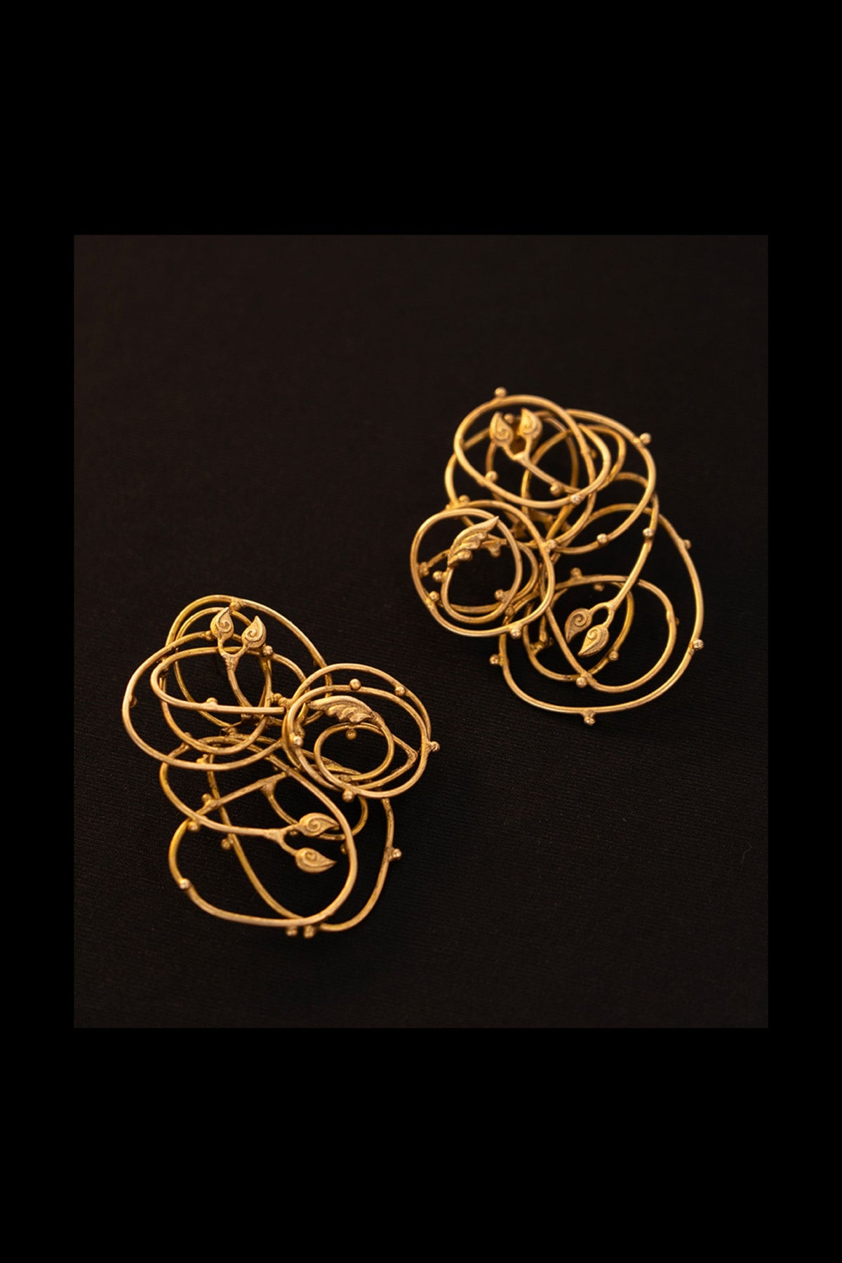 Twisted Stem Earrings