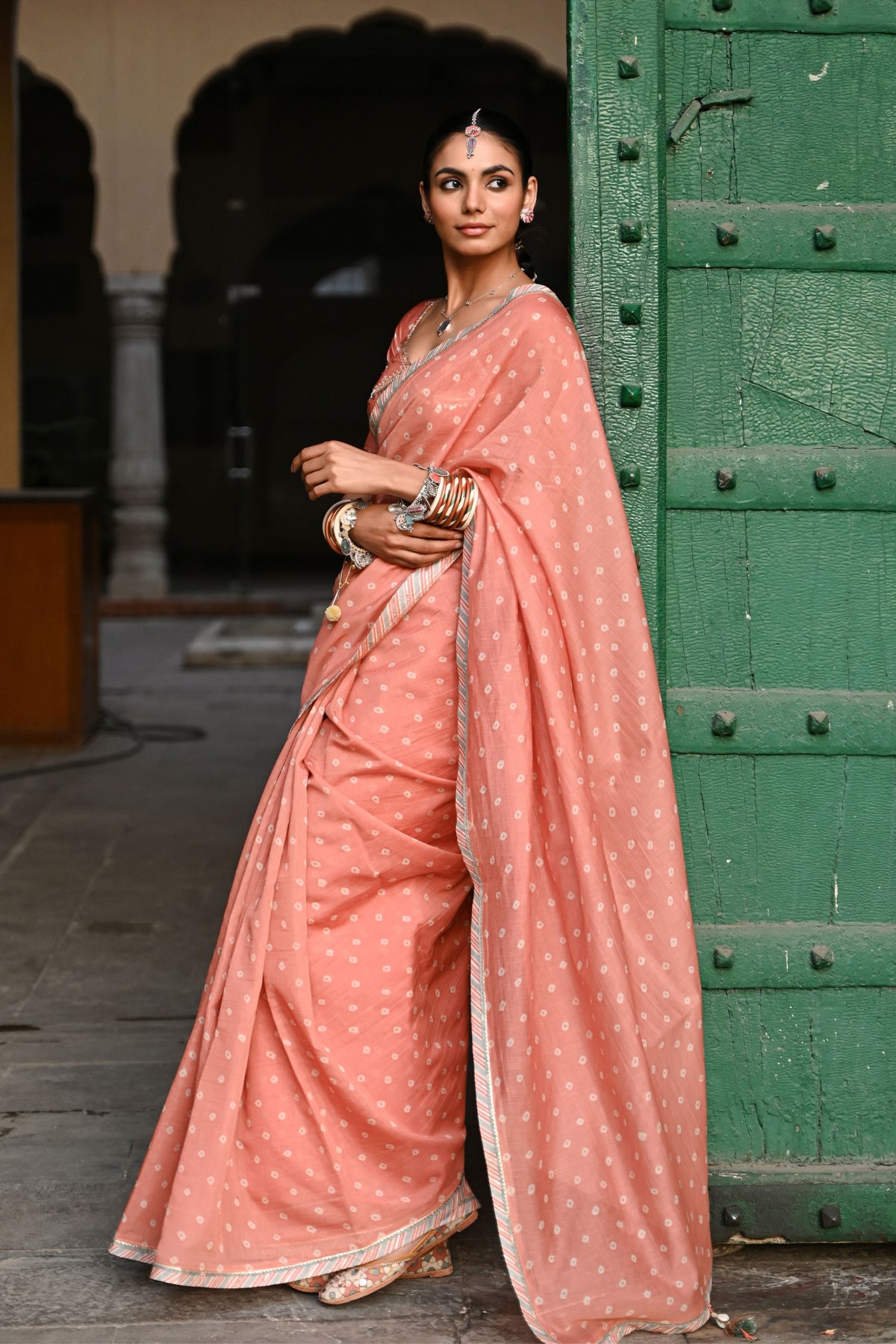 Kesariya Noor Saree