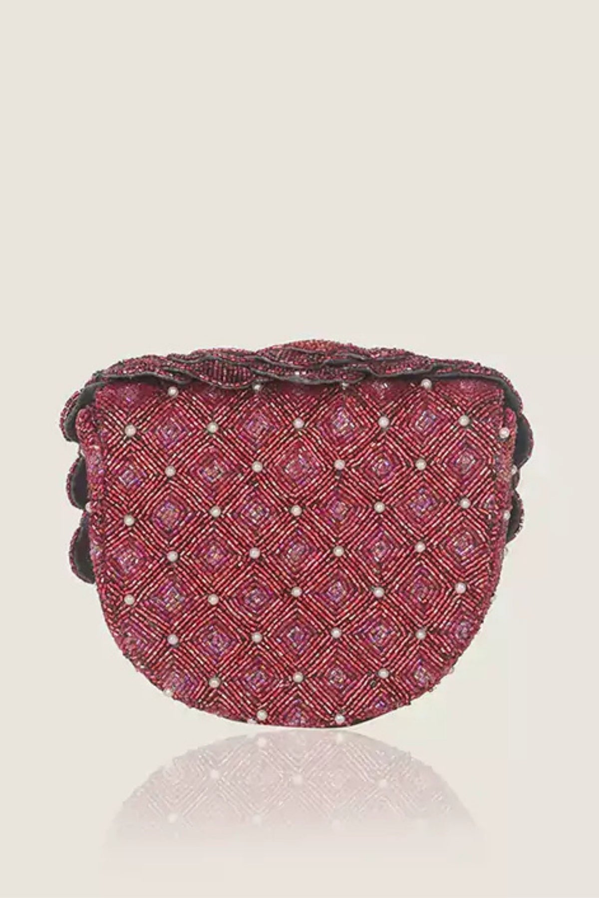 Coco Mini Beaded Sling – Red