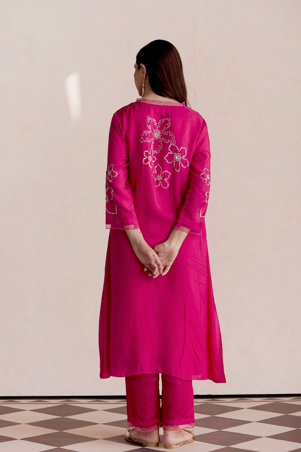 Hot Pink Kurta Set