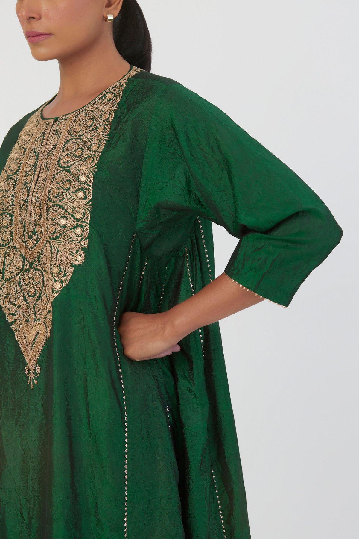 Smita Dark Green Kurta &amp; Pant