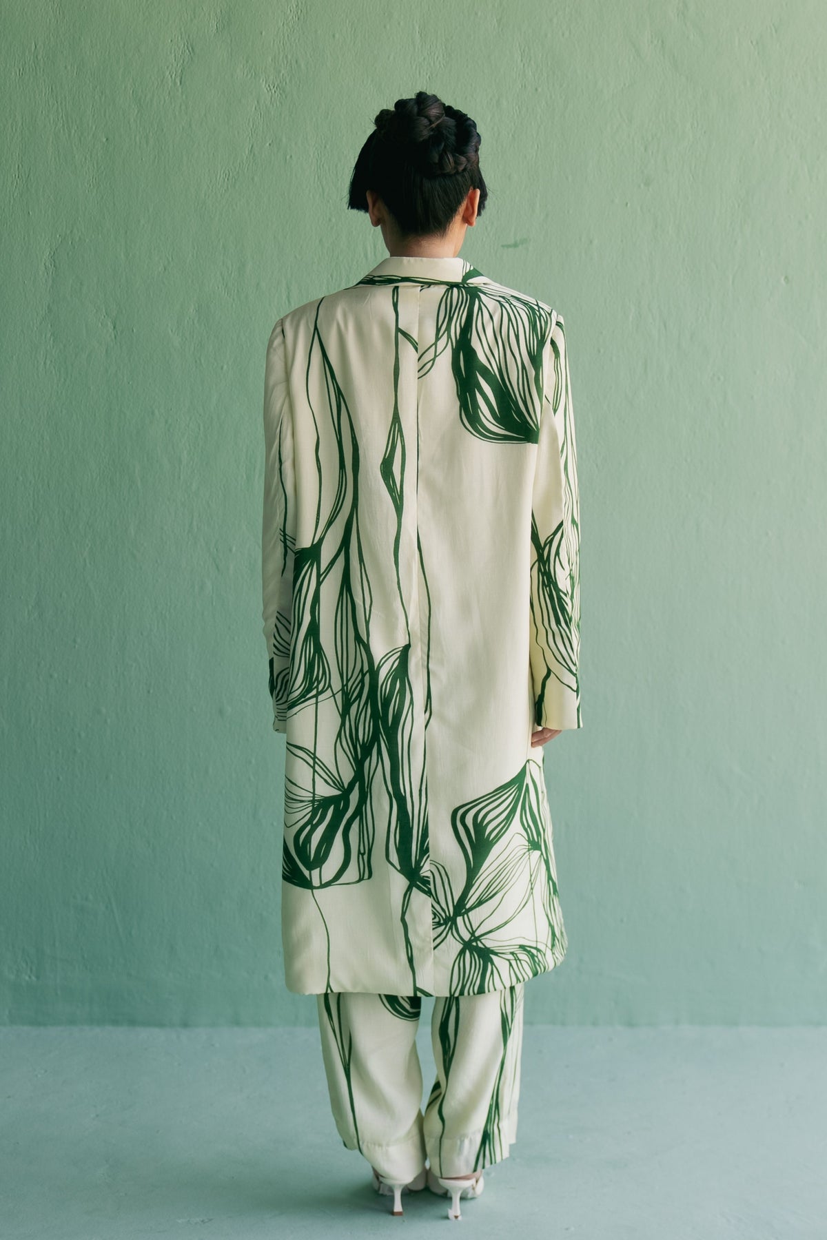 Green Lines Trench Set