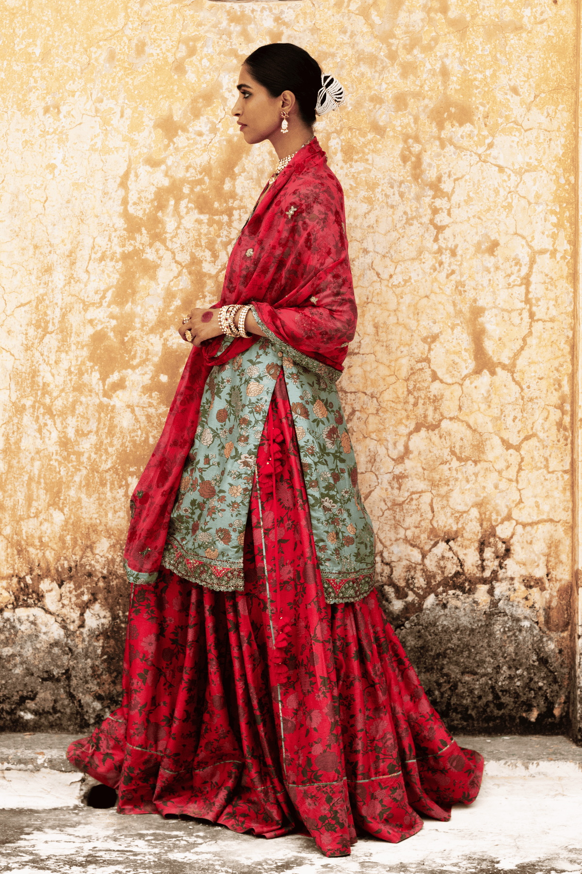 Mul Silk Regal Bridal Sharara