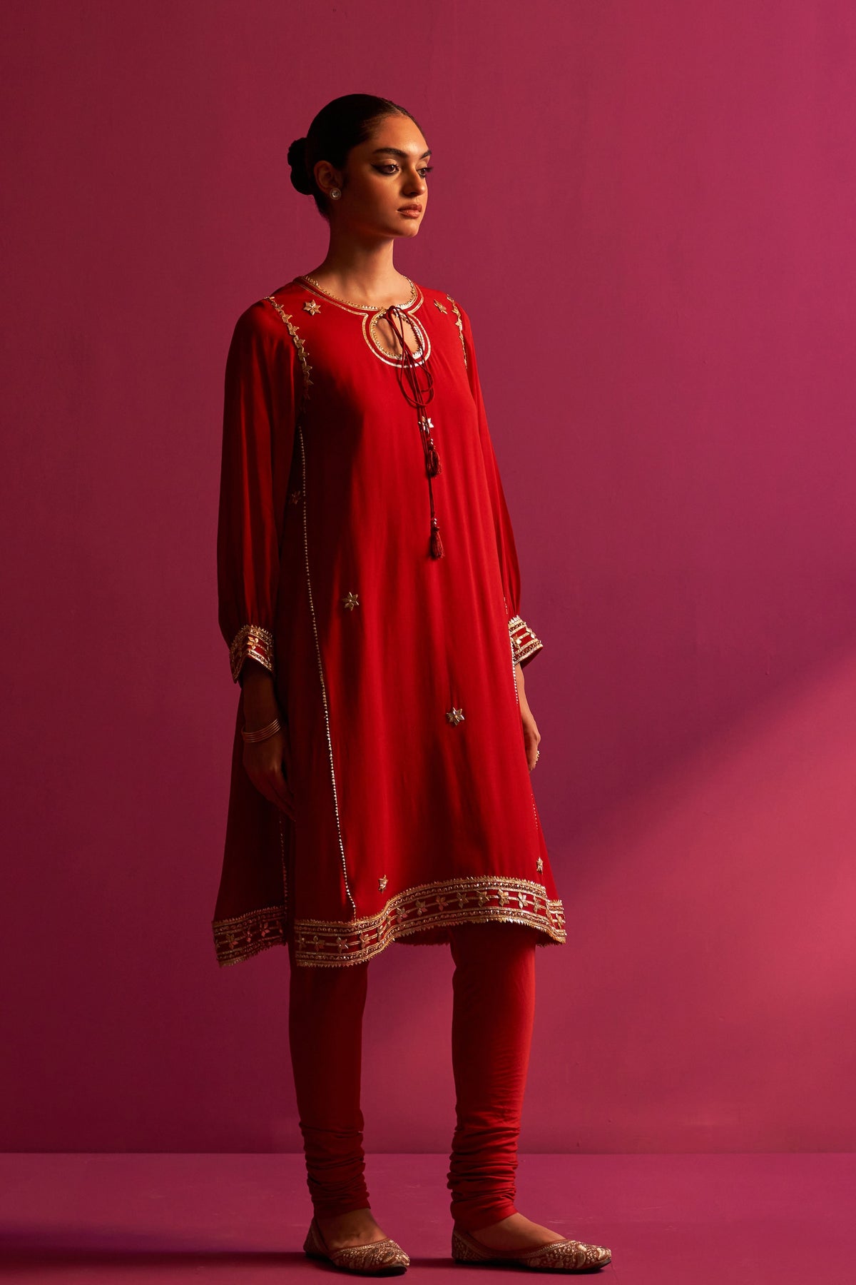 Zahira Kurta Set In Maroon