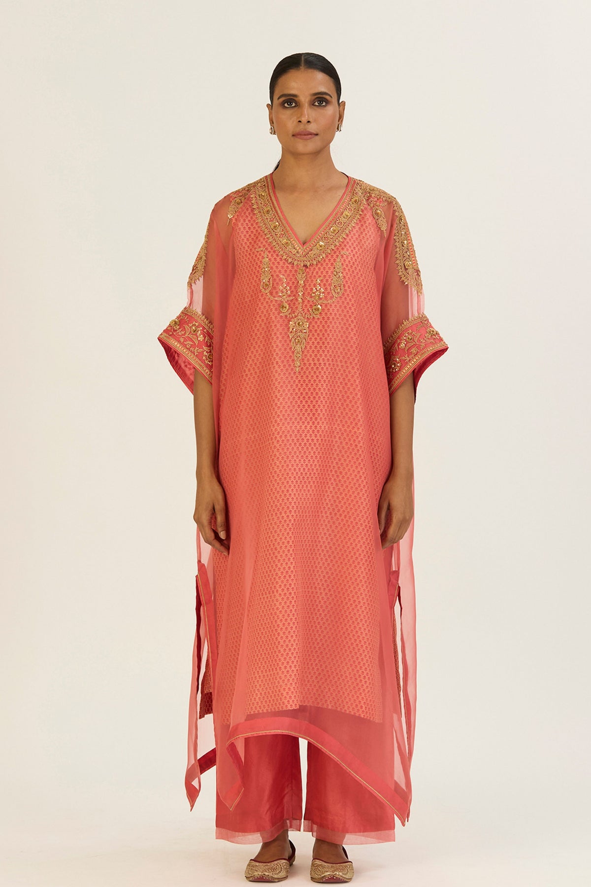 Ayra Peach Kaftan