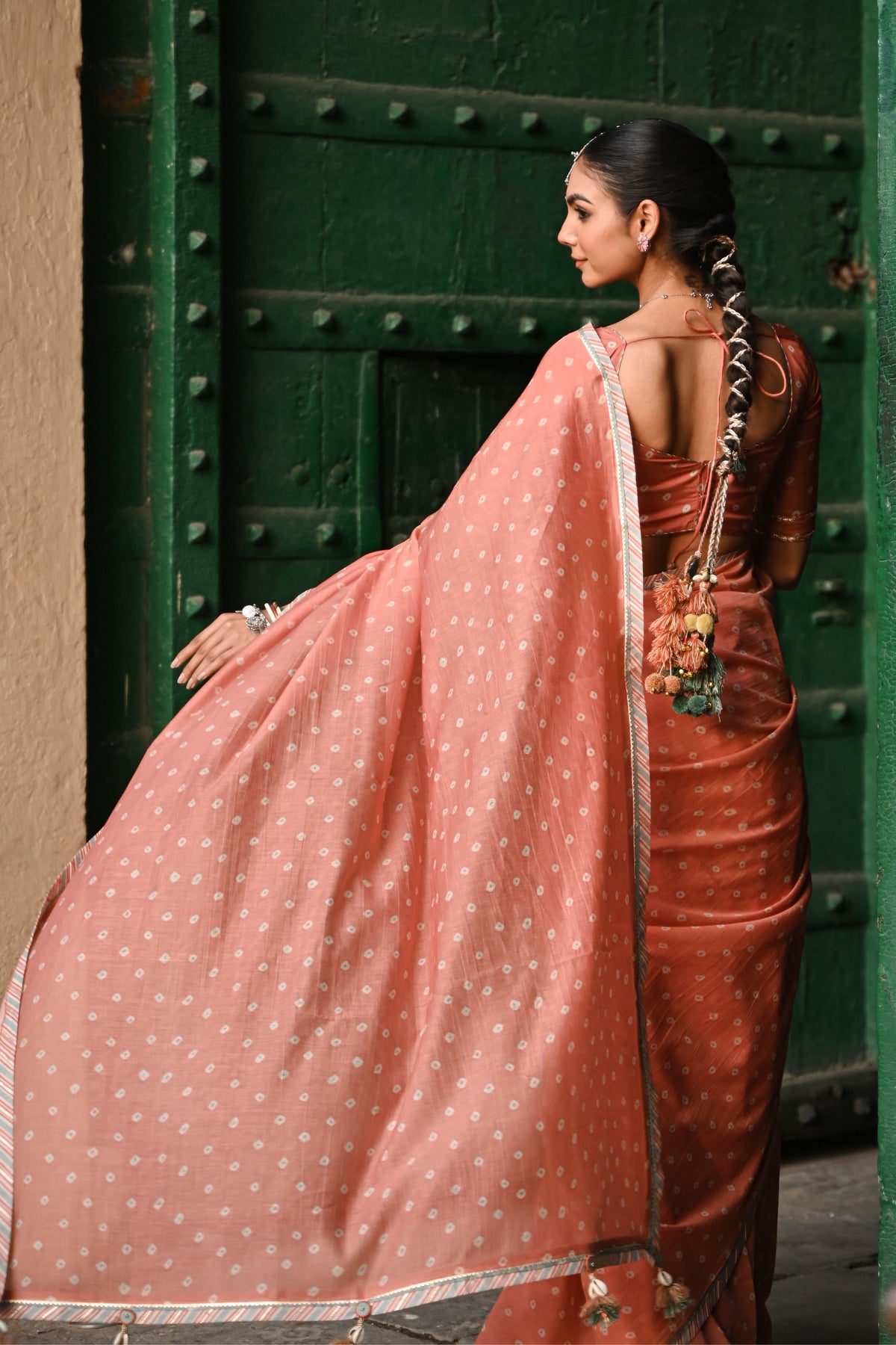 Kesariya Noor Saree