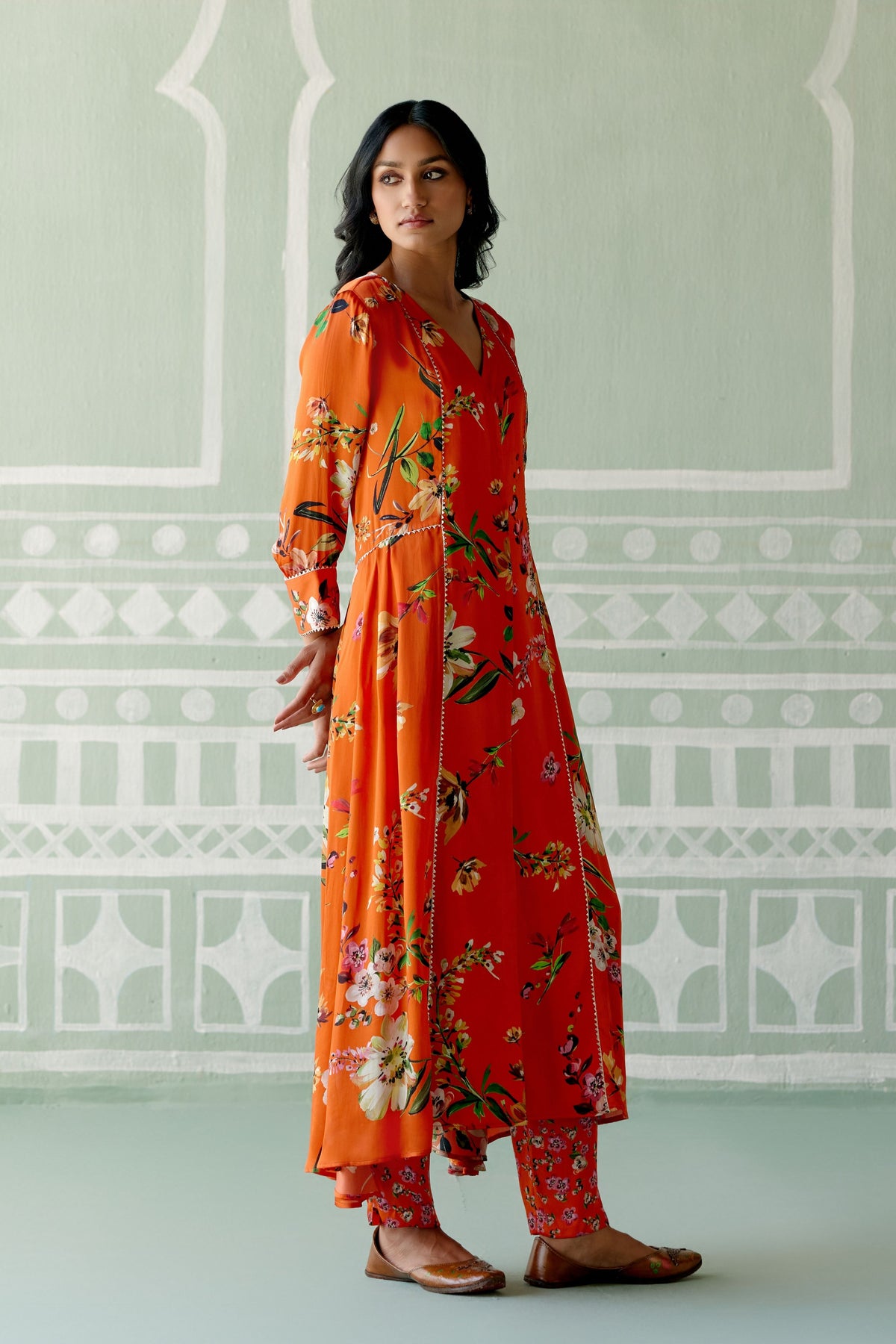 Tangerina Floral Kurta Set