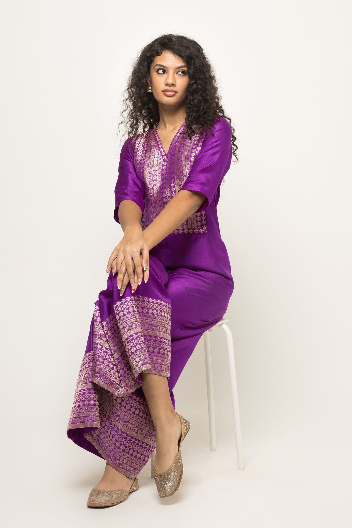 Sayra Statement Purple Jumpsuit