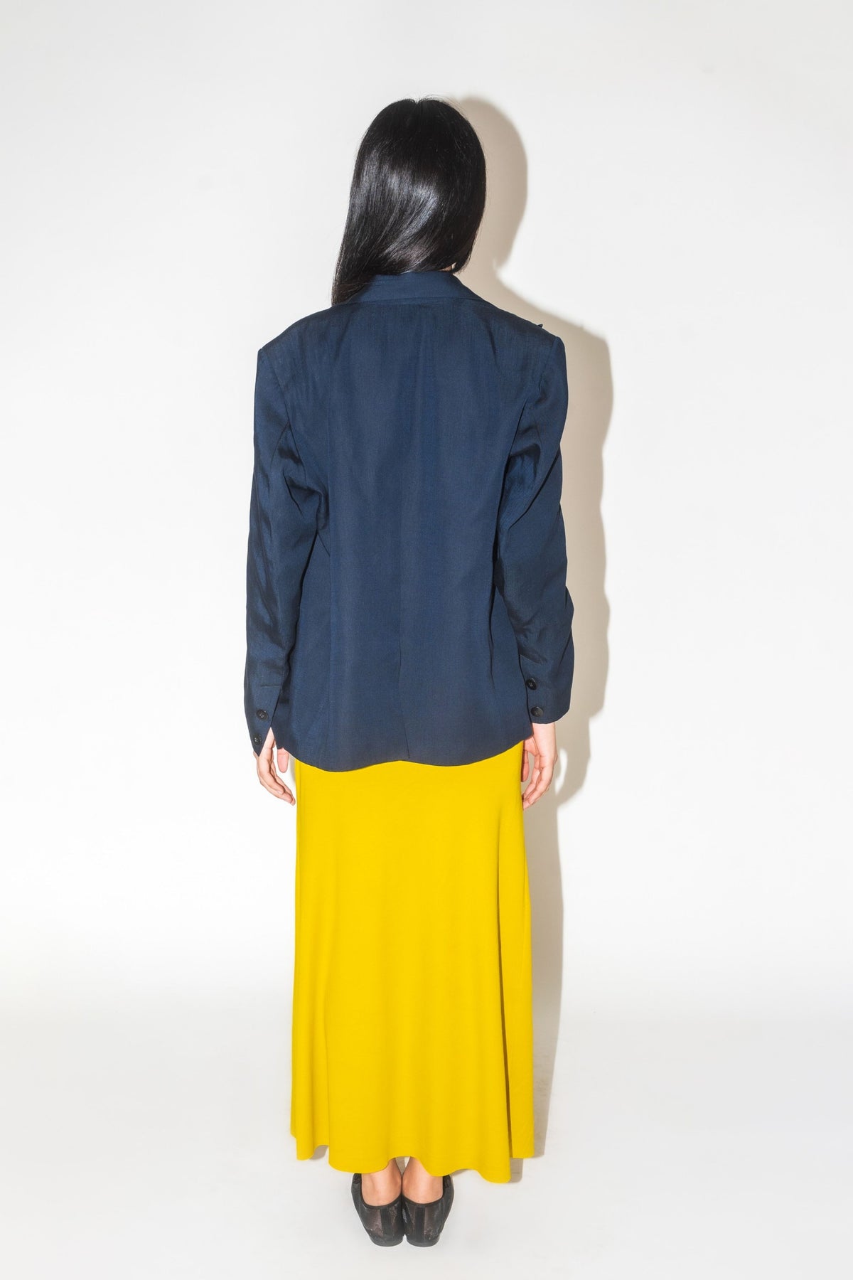 Pansy Draped Yellow Skirt