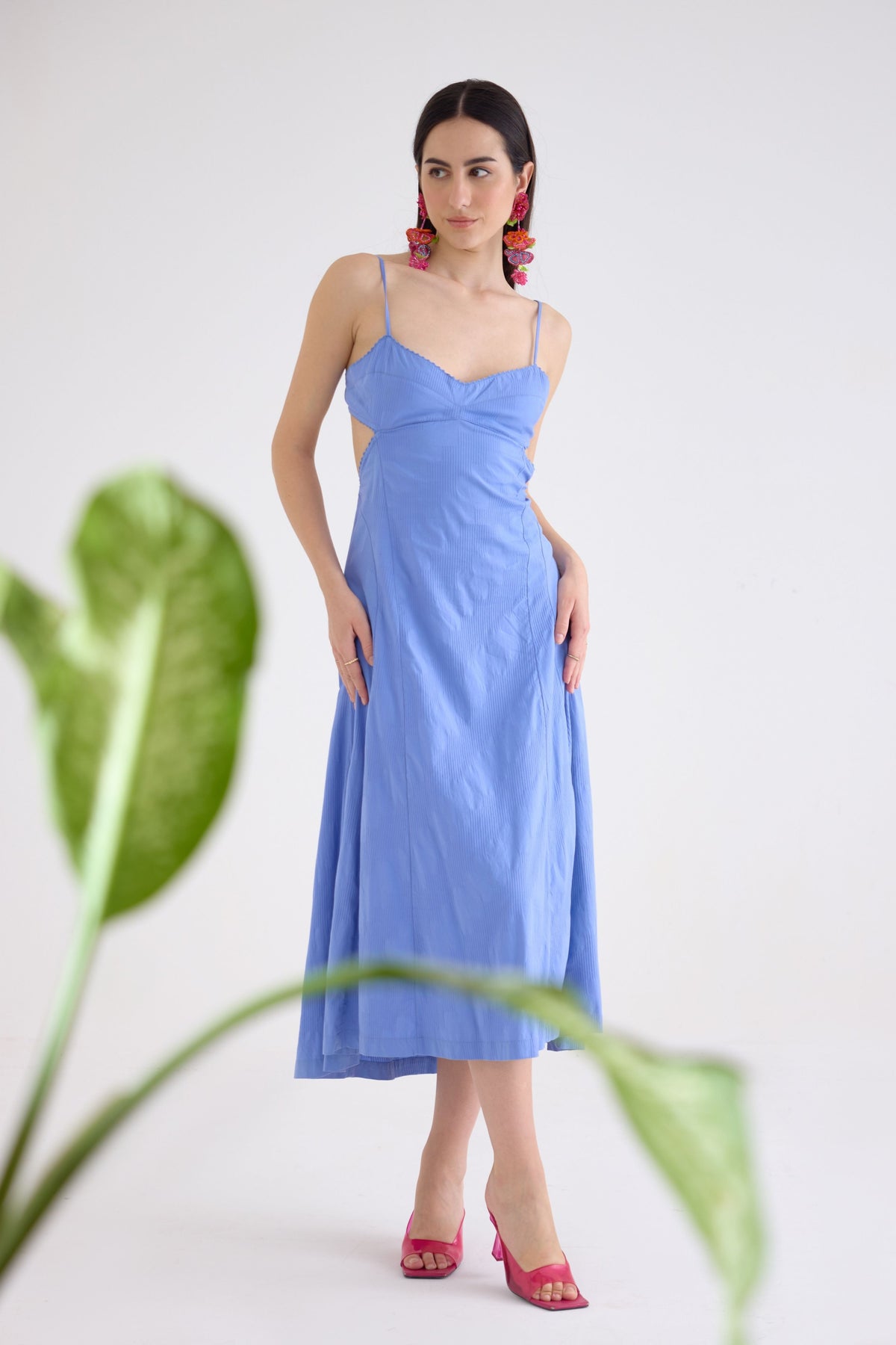 Dania Blue Midi Dress