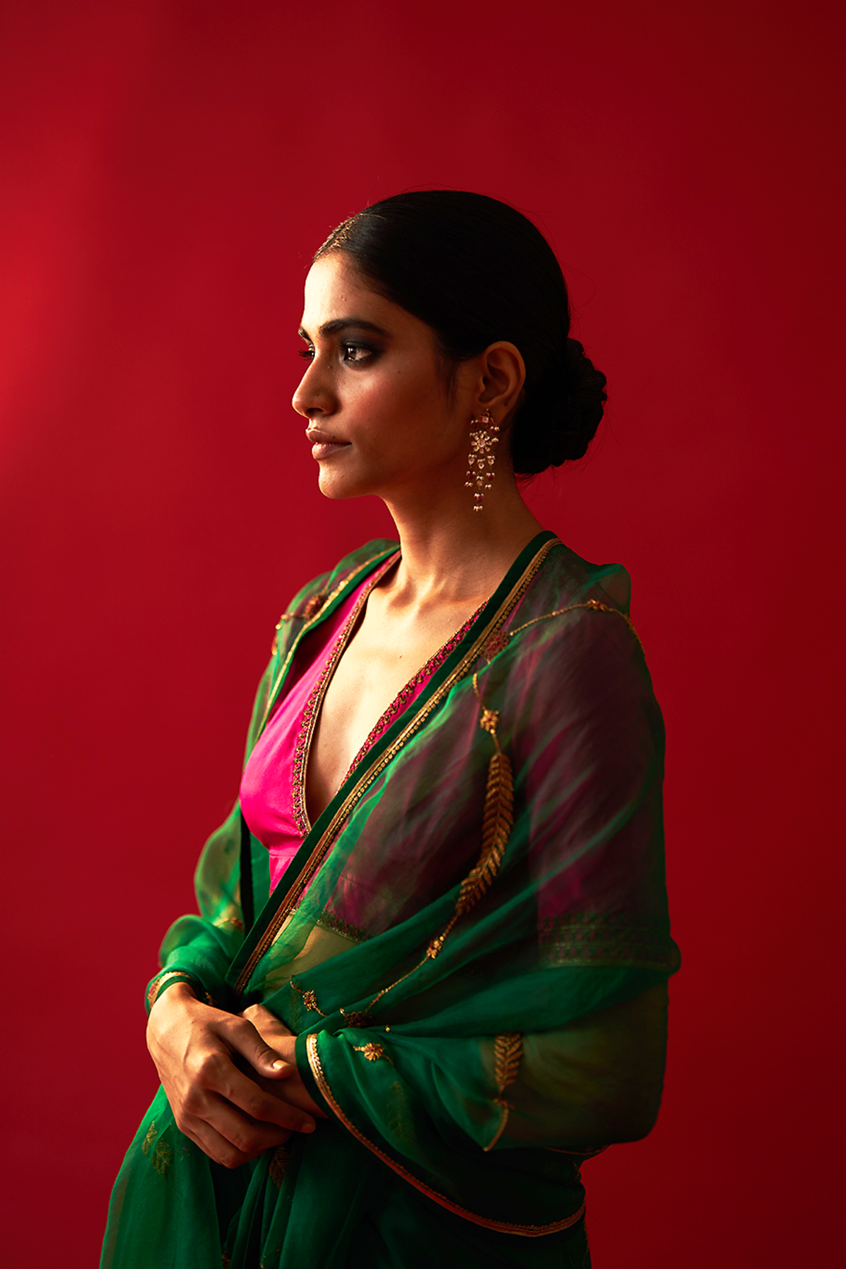 Emerald Green Saree