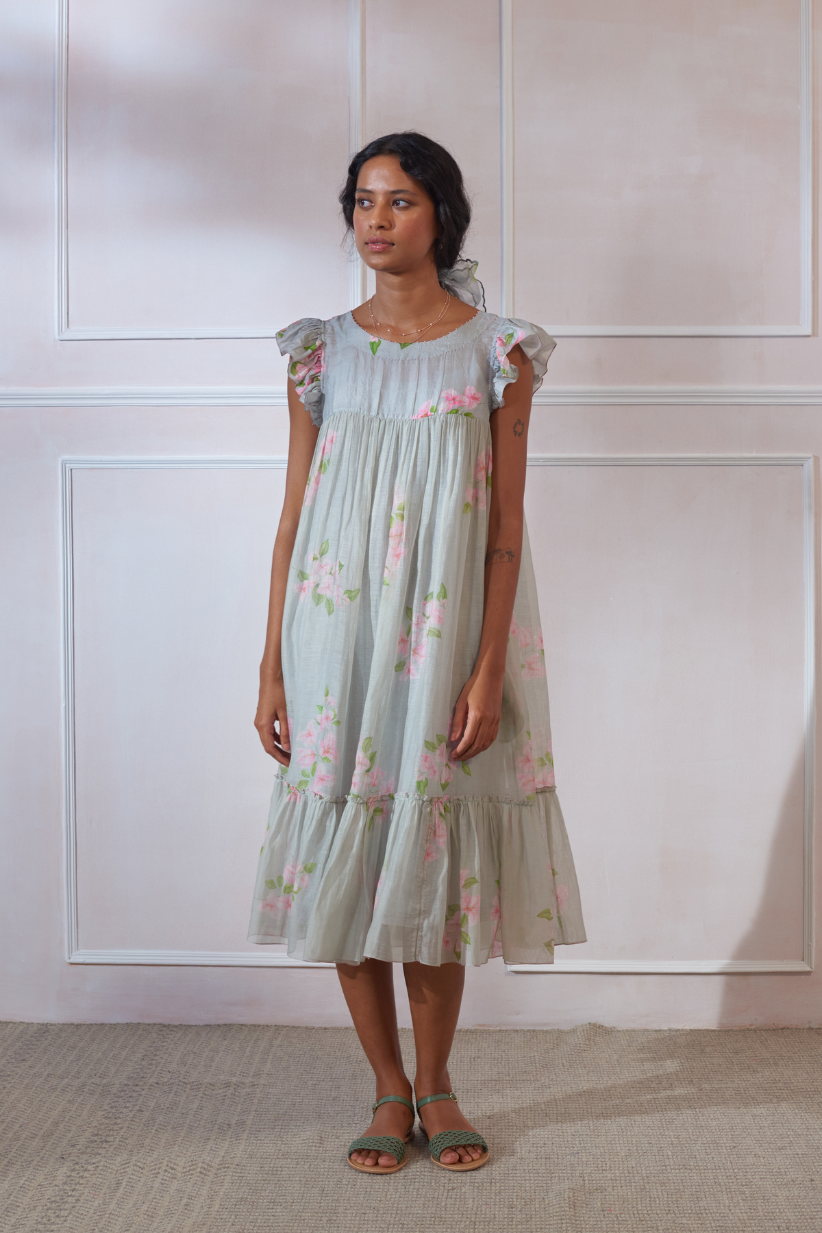 Ice Cube Bougainvillea Dress