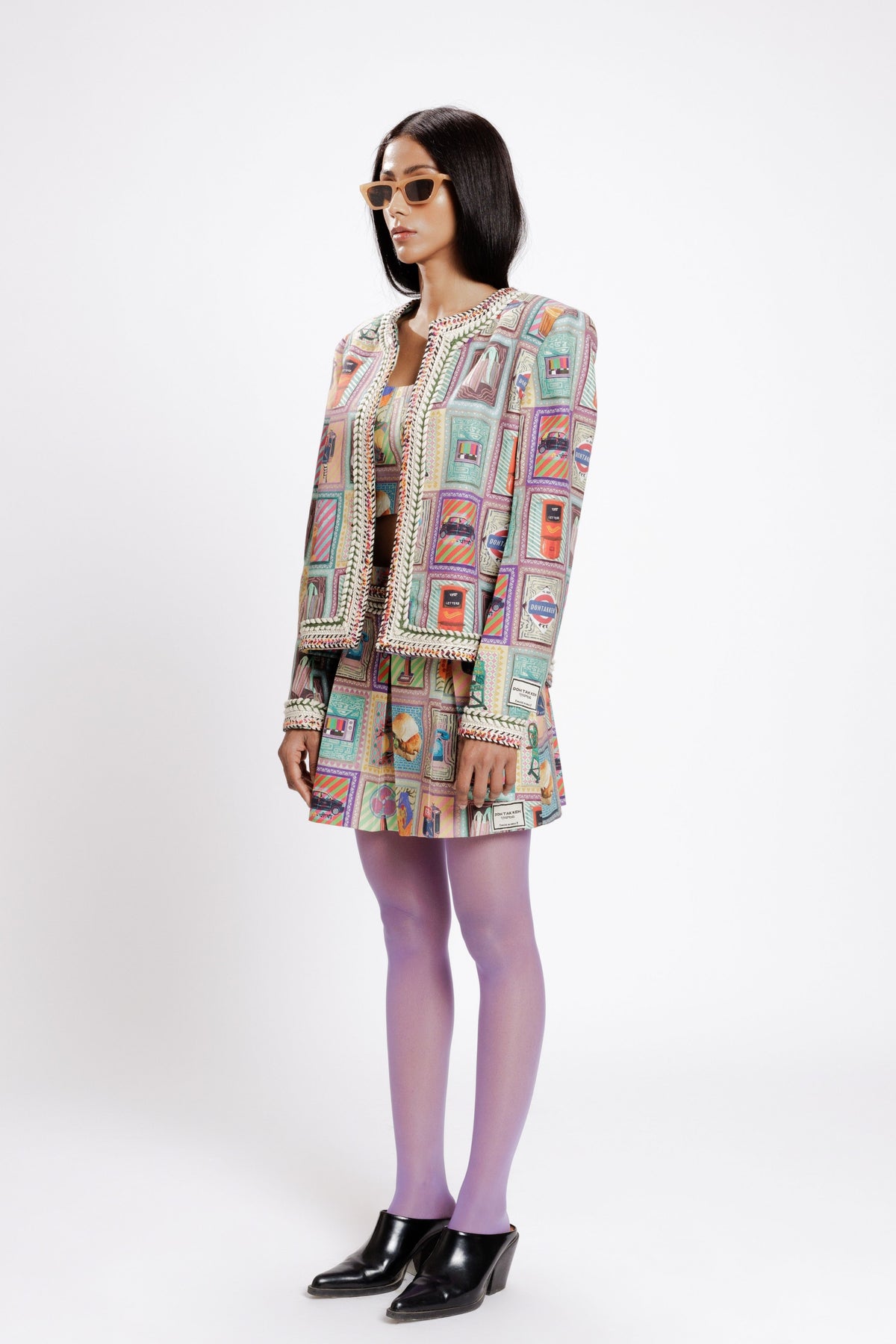 Kaali Peeli Tweed Jacket