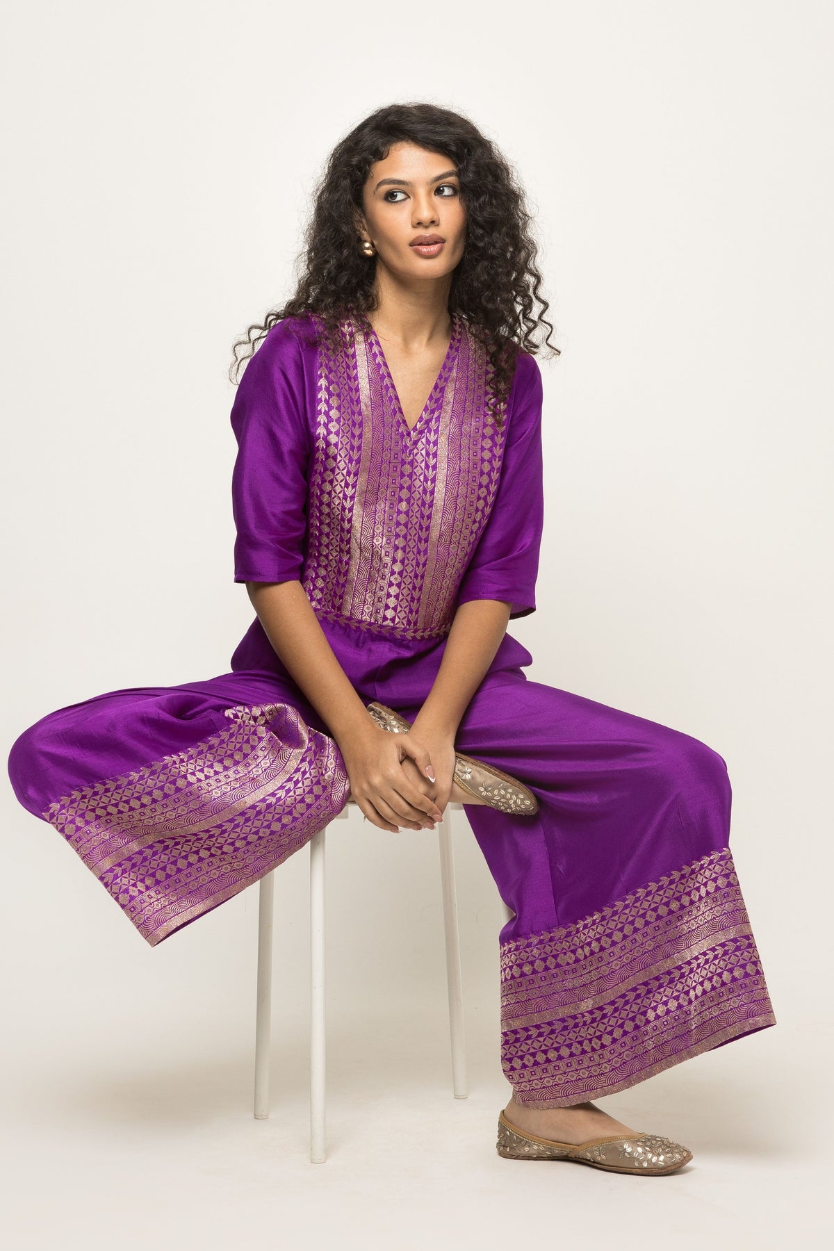 Sayra Statement Purple Jumpsuit