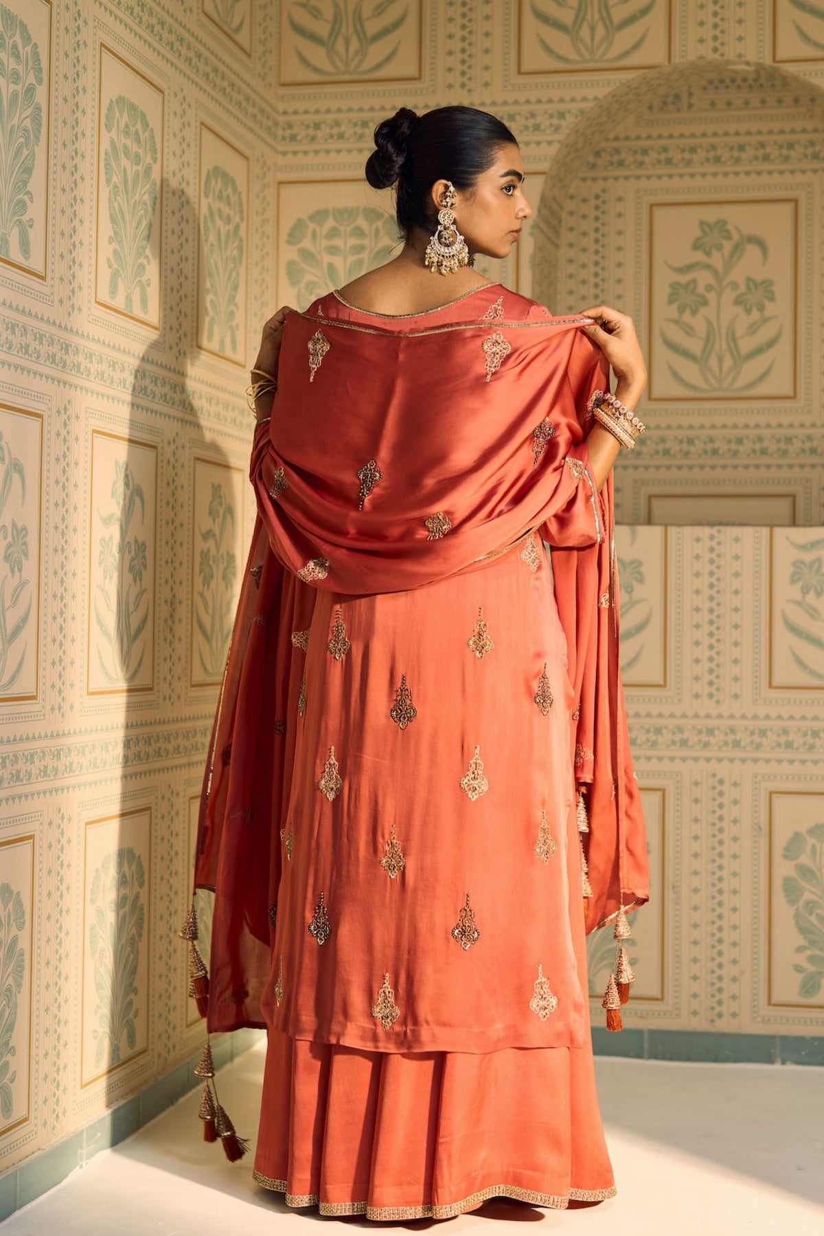 Orange Chavi Dupatta